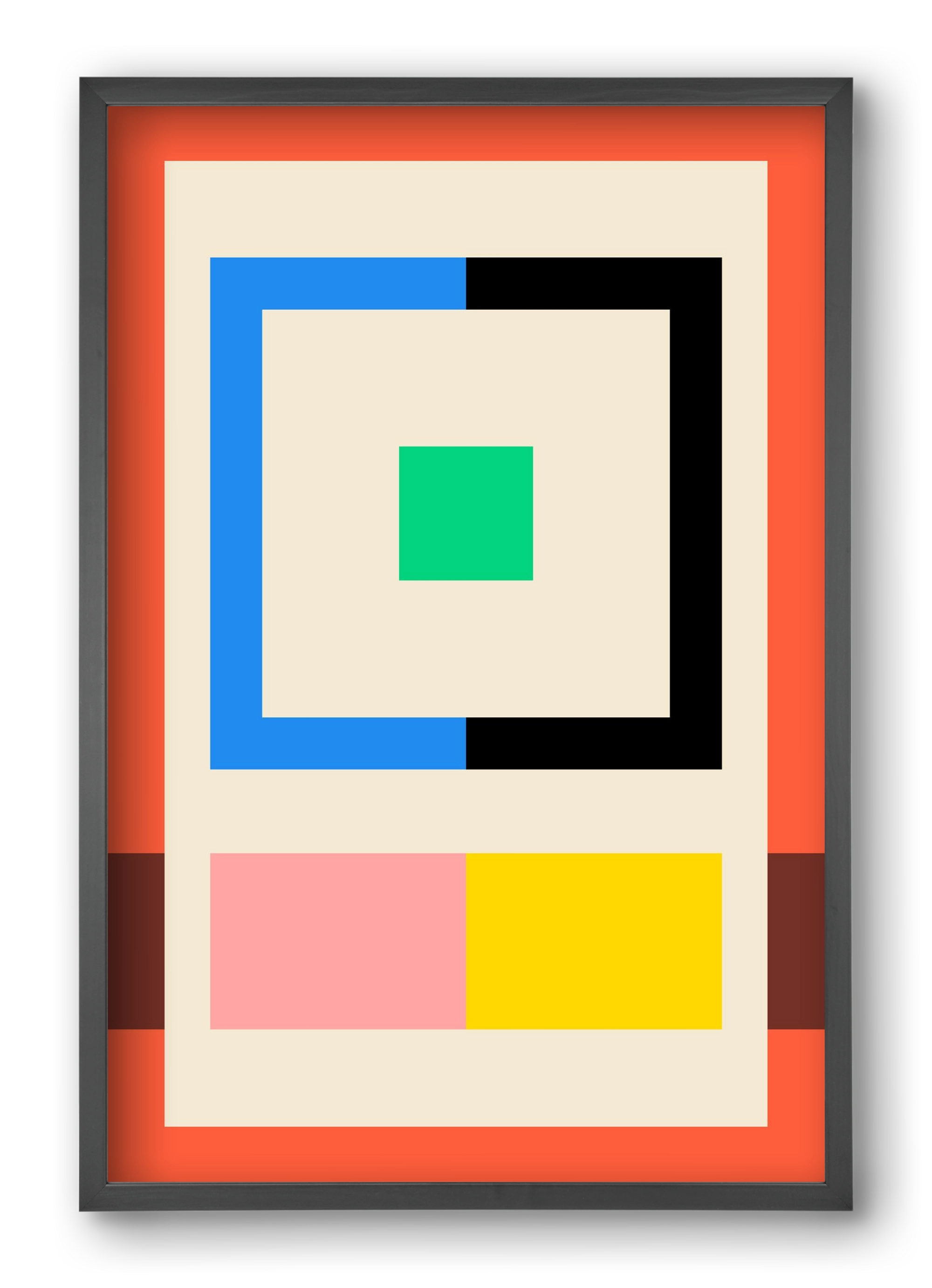 Halves, 40x60 cm (40x60 cm), Fekete keret