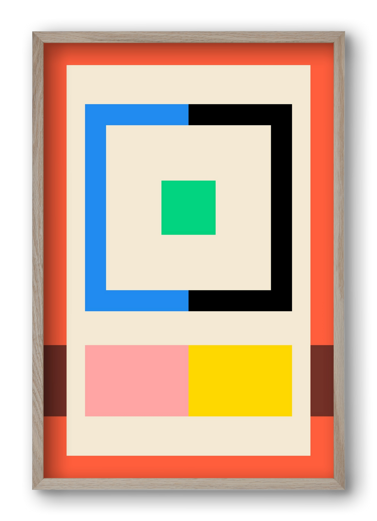 Halves, 40x60 cm (40x60 cm), Tölgy keret