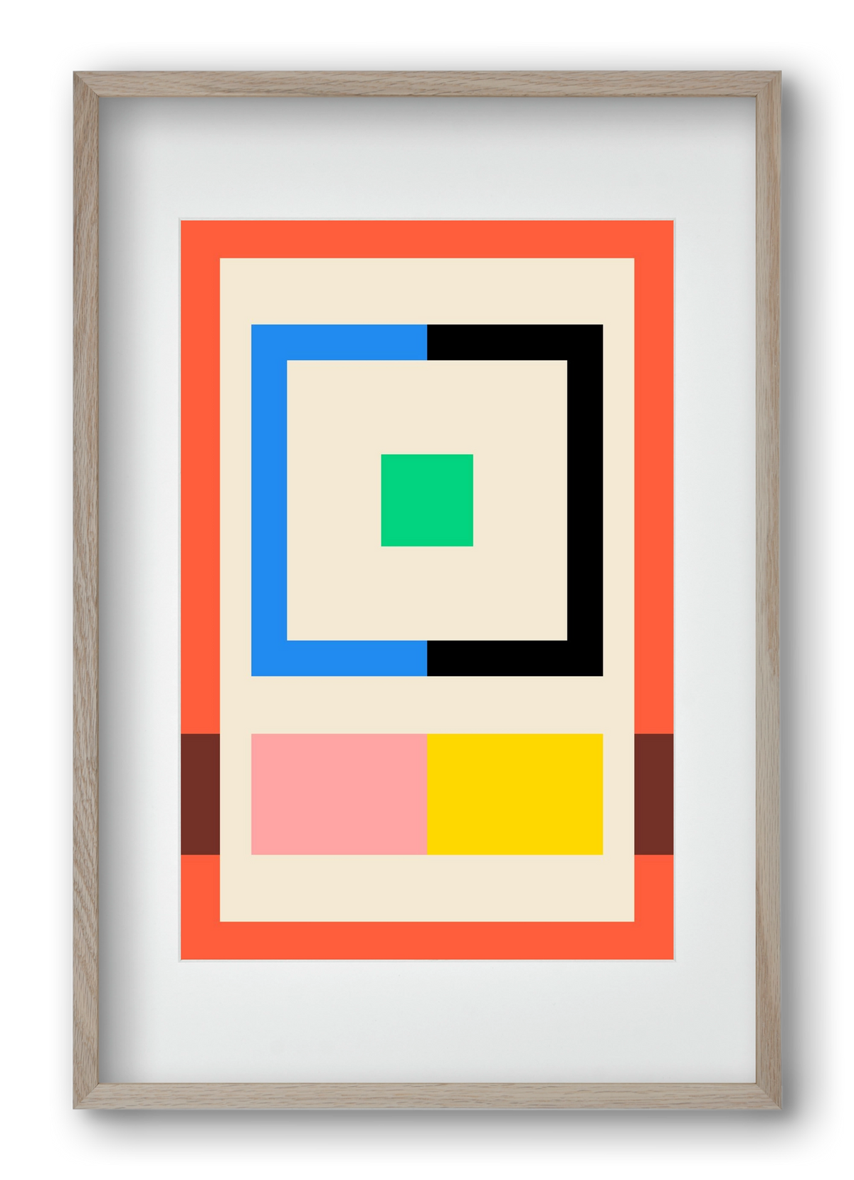 Halves, 40x60 cm (30x45 cm), Tölgy keret, paszpartuval