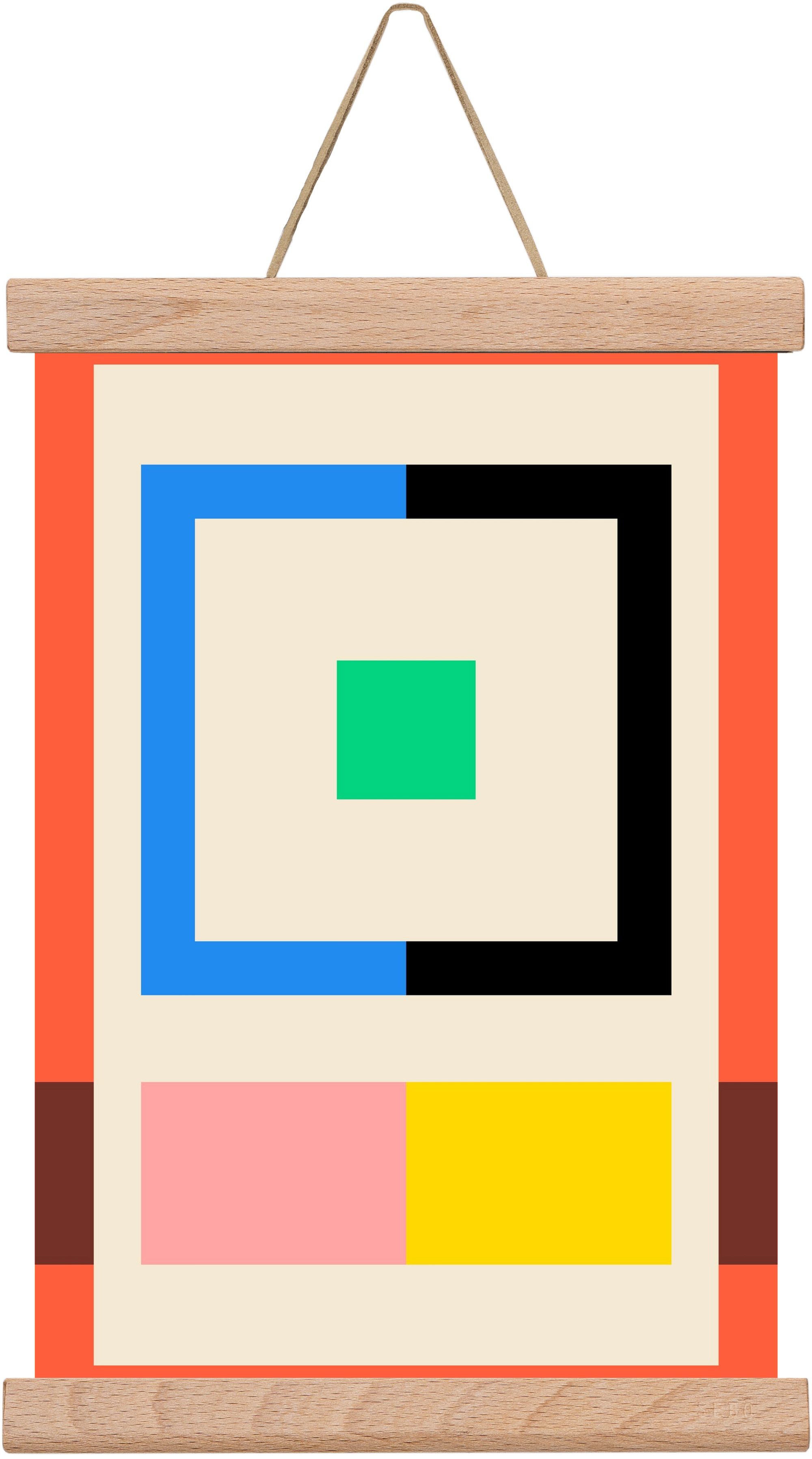 Halves, 20x30 cm (20x30 cm), Tölgy akasztó