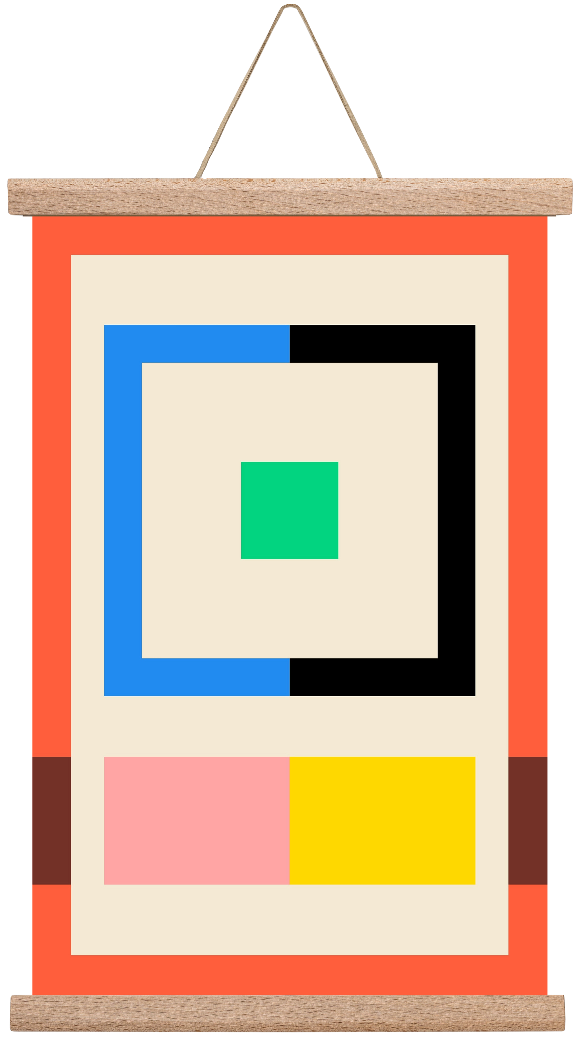 Halves, 30x45 cm (30x45 cm), Tölgy akasztó