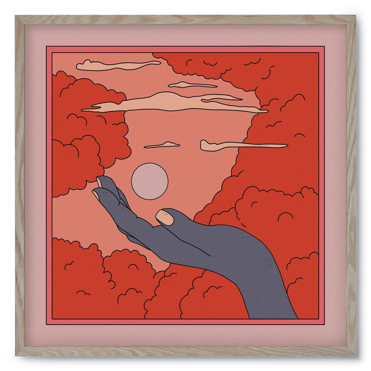 SVET, 50x50 cm (50x50 cm), Tölgy keret