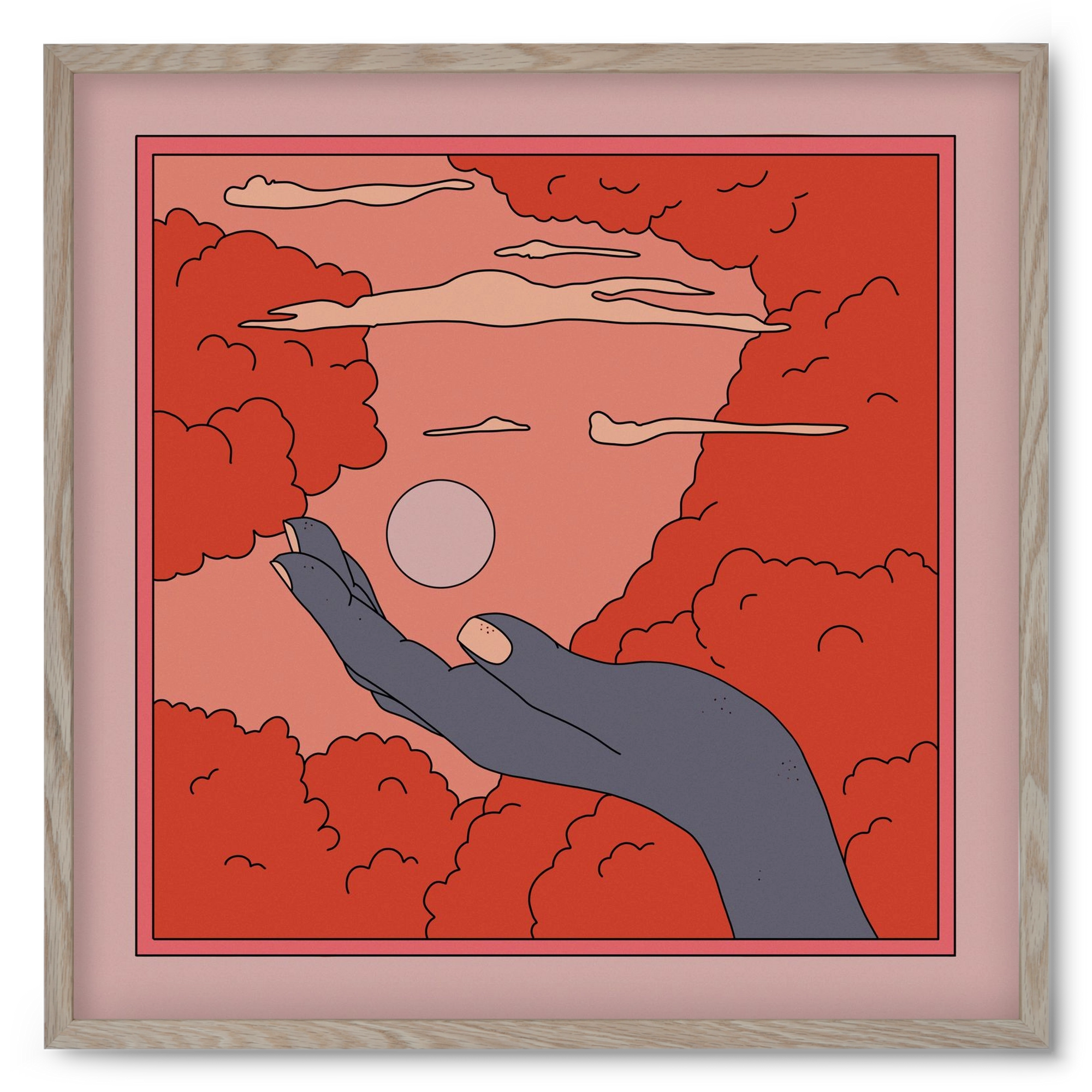 SVET, 50x50 cm (50x50 cm), Tölgy keret