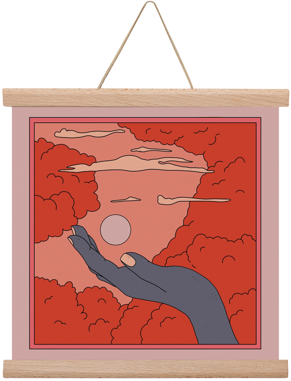 SVET, 30x30 cm (30x30 cm), Tölgy akasztó