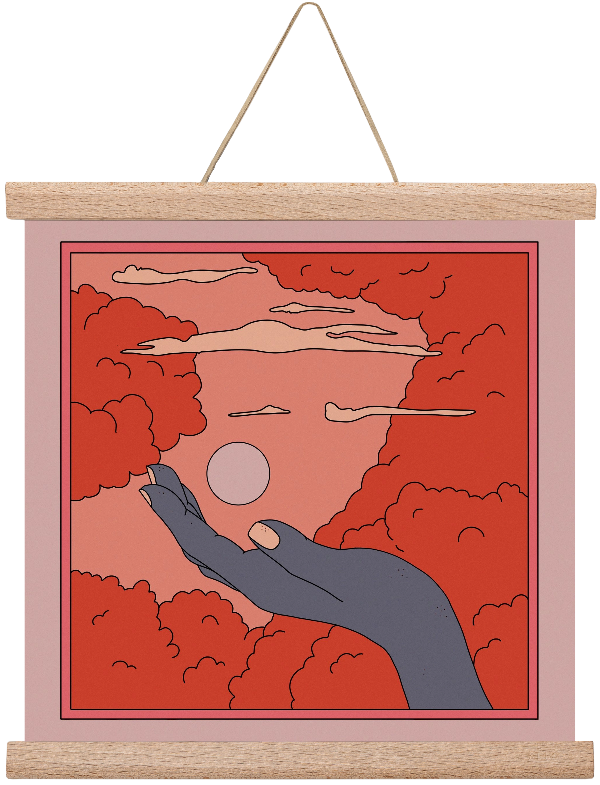 SVET, 30x30 cm (30x30 cm), Tölgy akasztó