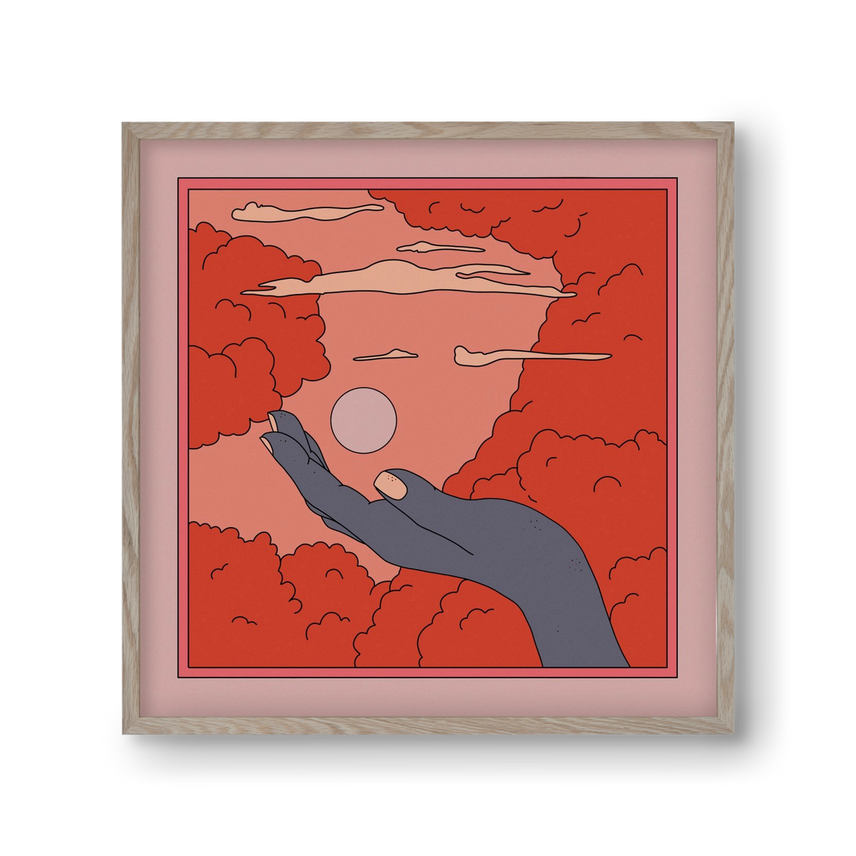 SVET, 30x30 cm (30x30 cm), Tölgy keret