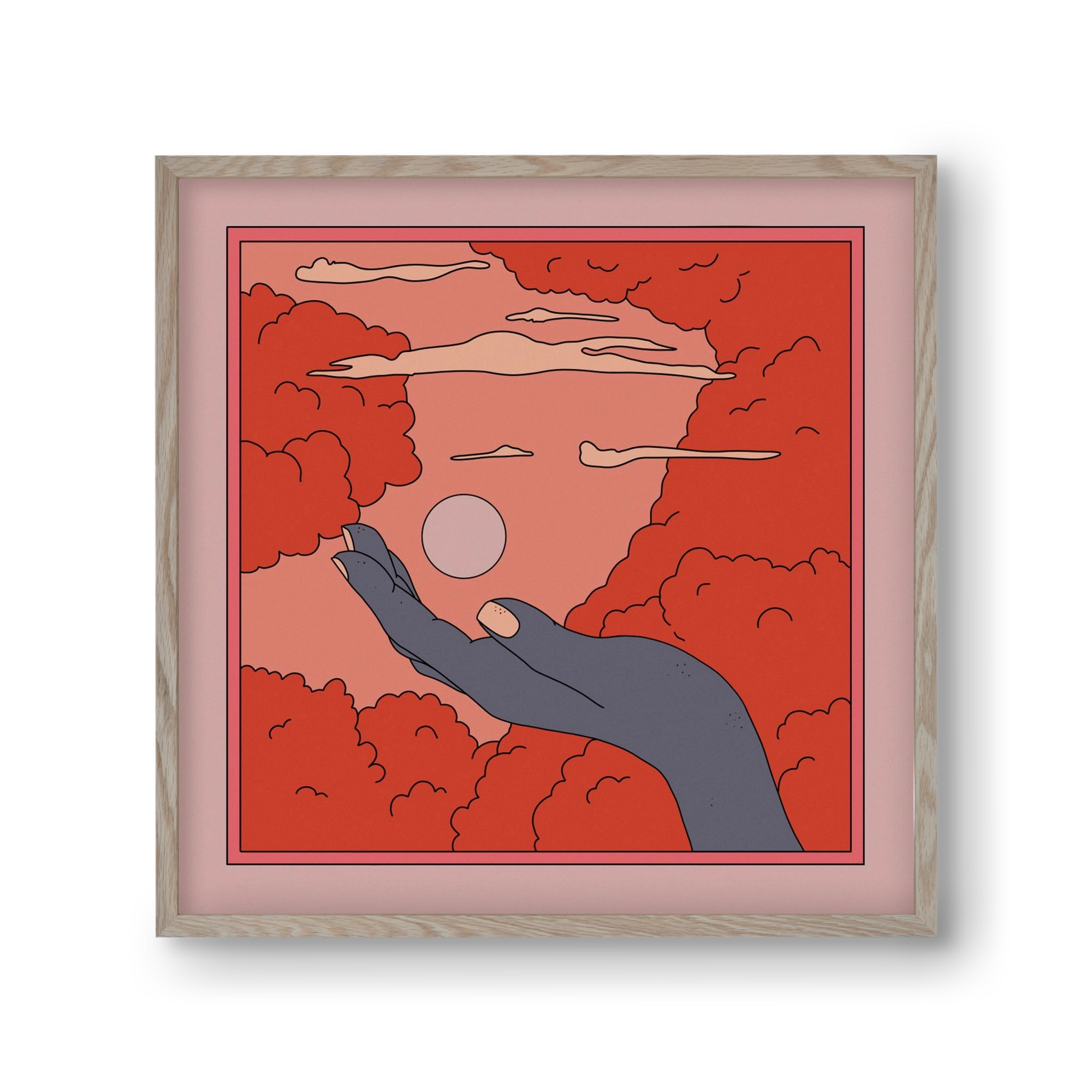 SVET, 30x30 cm (30x30 cm), Tölgy keret