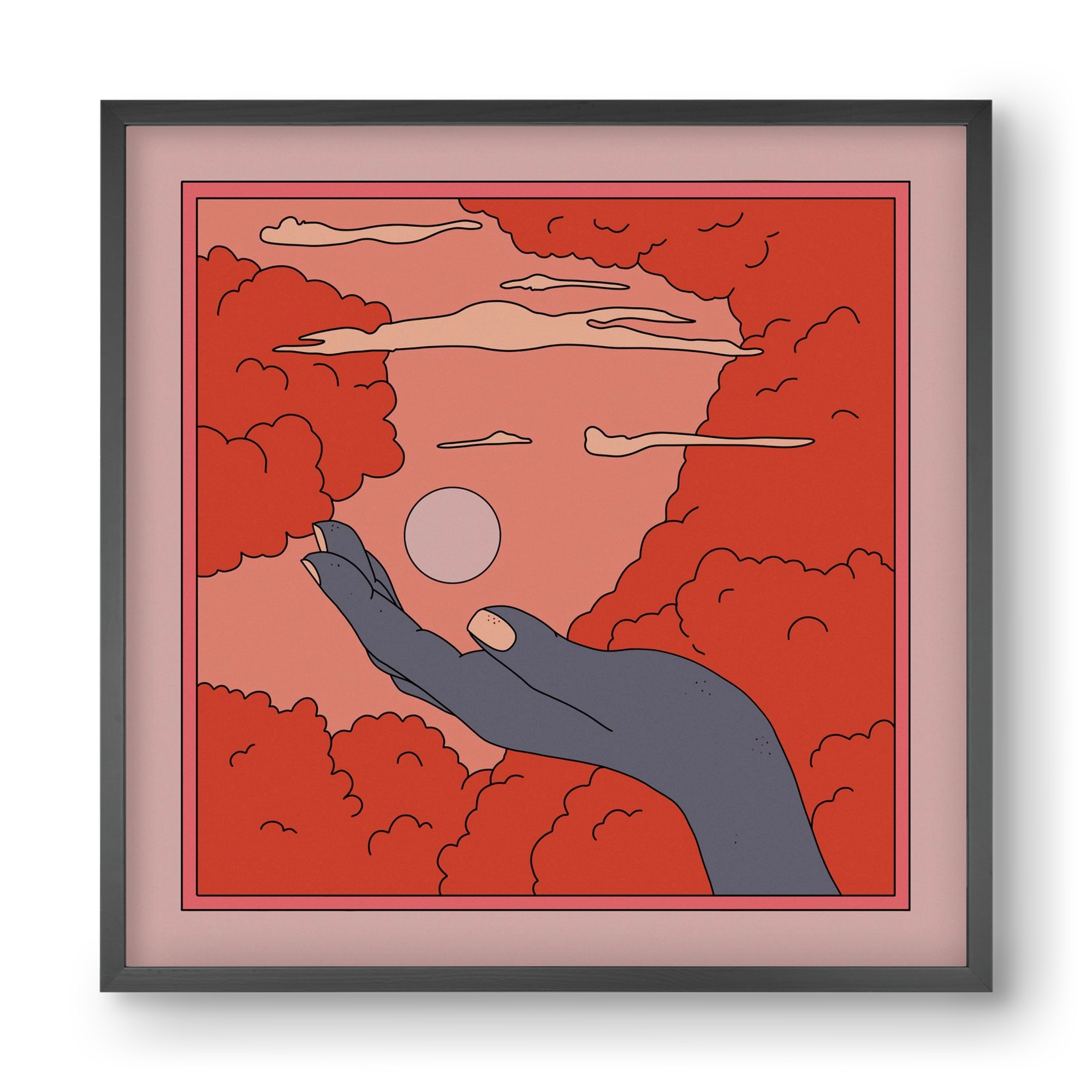 SVET, 40x40 cm (40x40 cm), Fekete keret