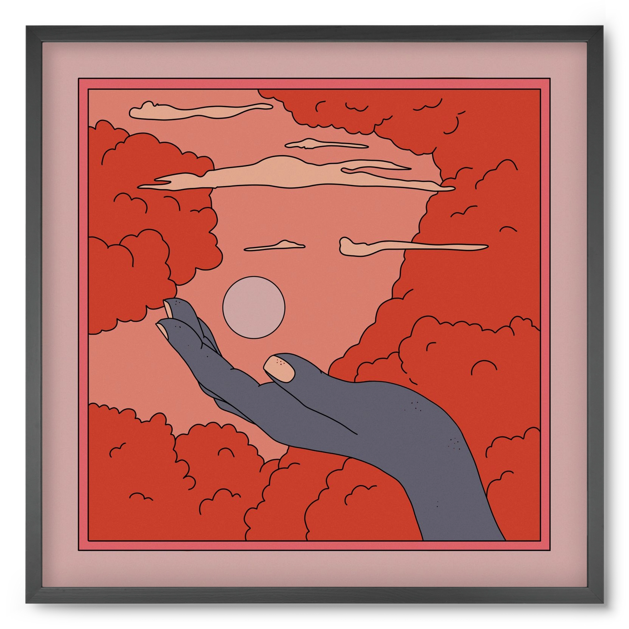 SVET, 50x50 cm (50x50 cm), Fekete keret