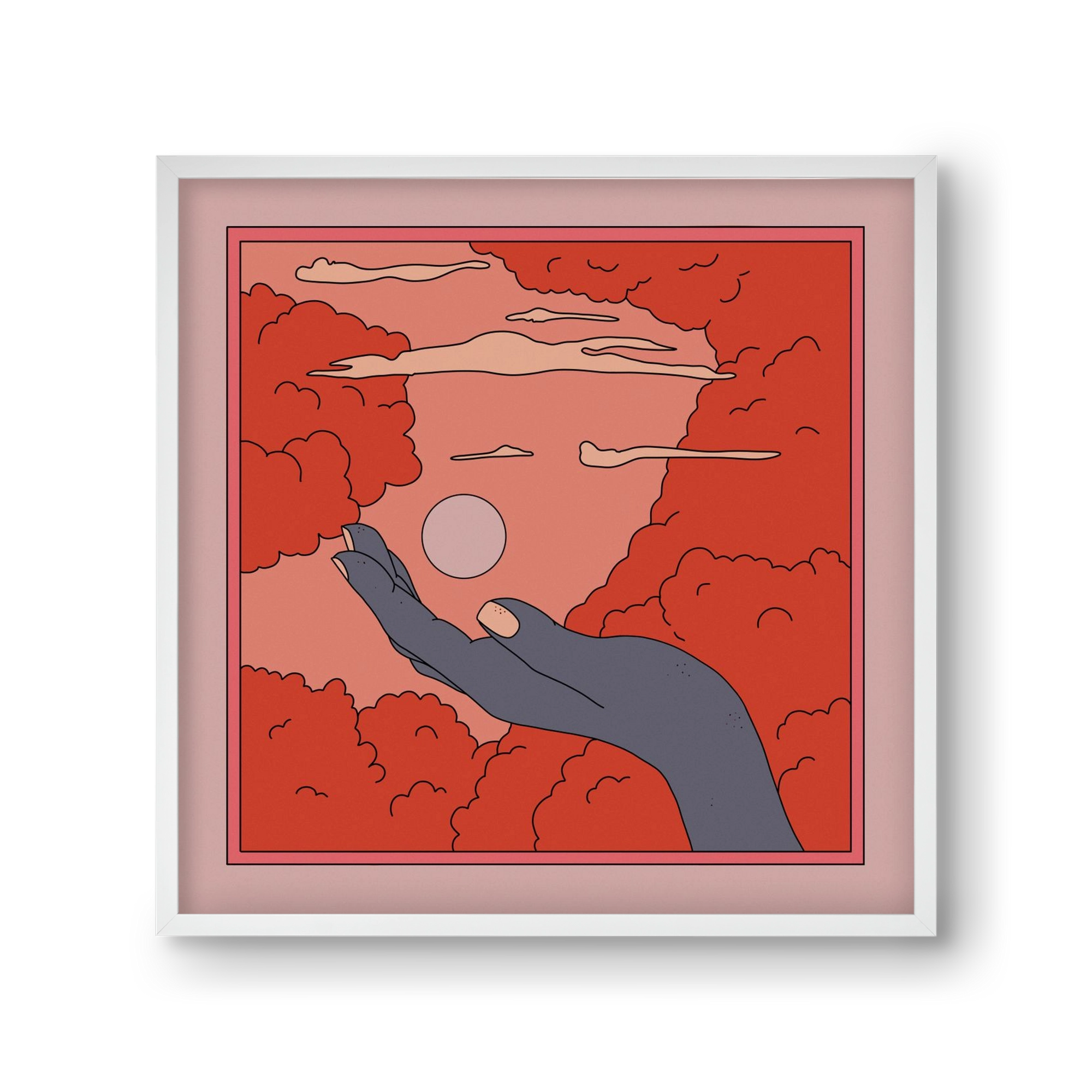 SVET, 30x30 cm (30x30 cm), Fehér keret