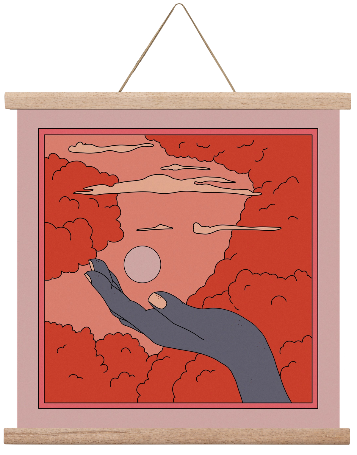 SVET, 40x40 cm (40x40 cm), Tölgy akasztó