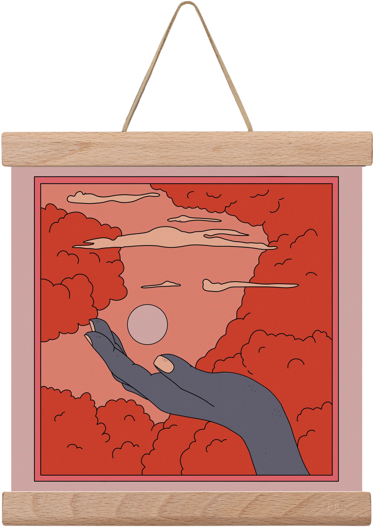 SVET, 20x20 cm (20x20 cm), Tölgy akasztó