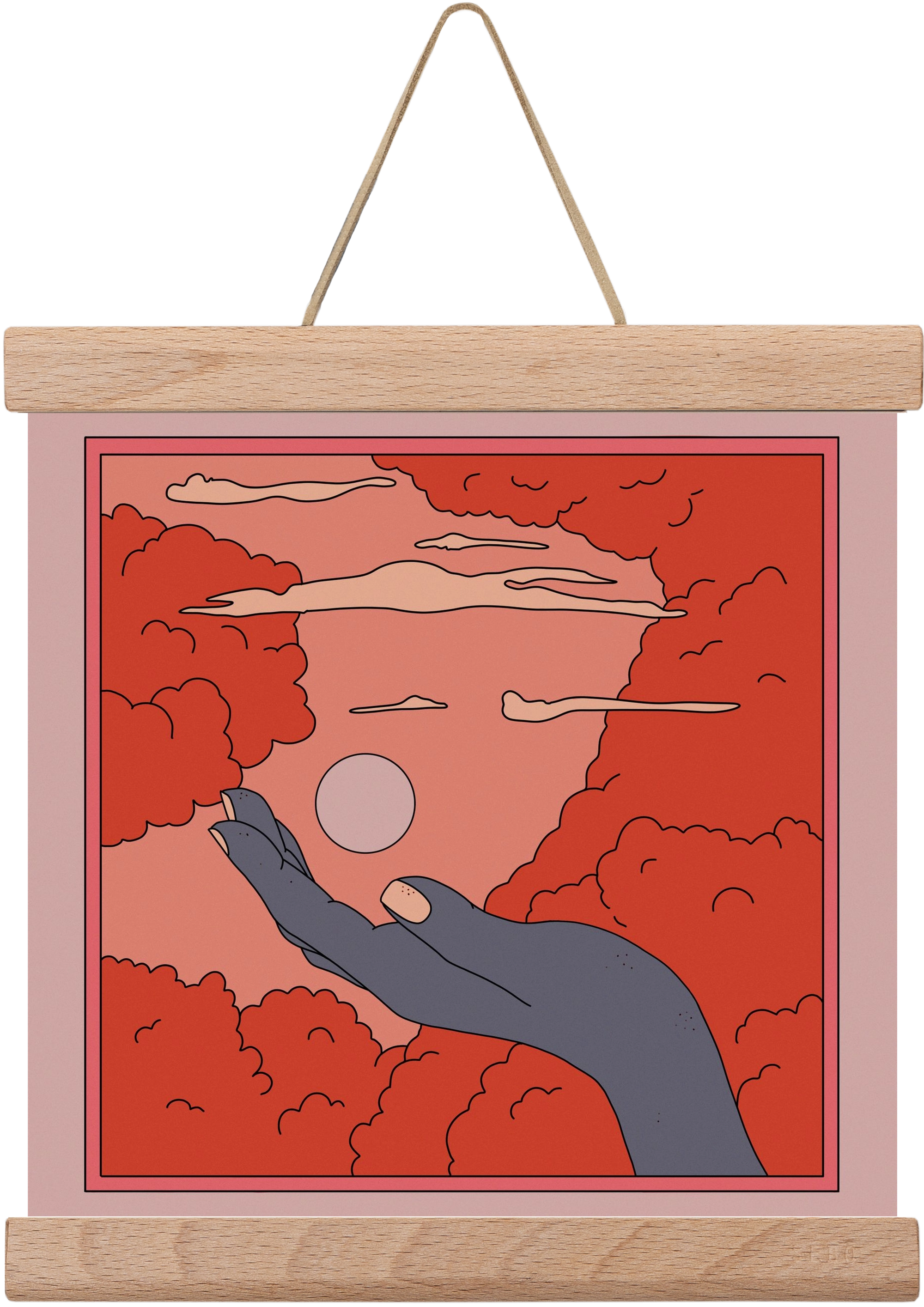 SVET, 20x20 cm (20x20 cm), Tölgy akasztó