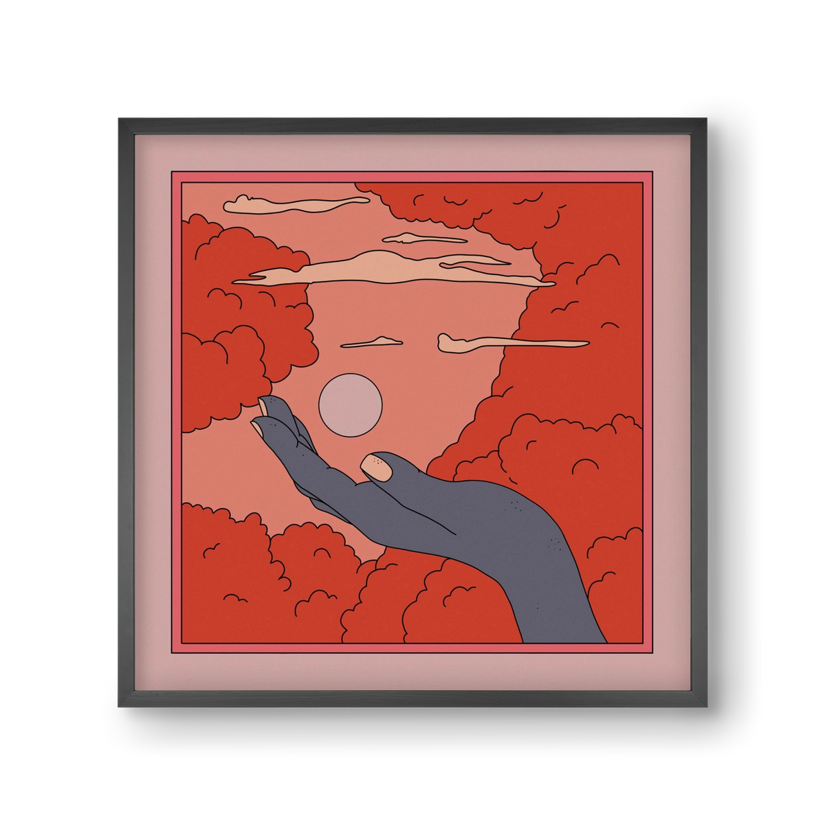 SVET, 30x30 cm (30x30 cm), Fekete keret