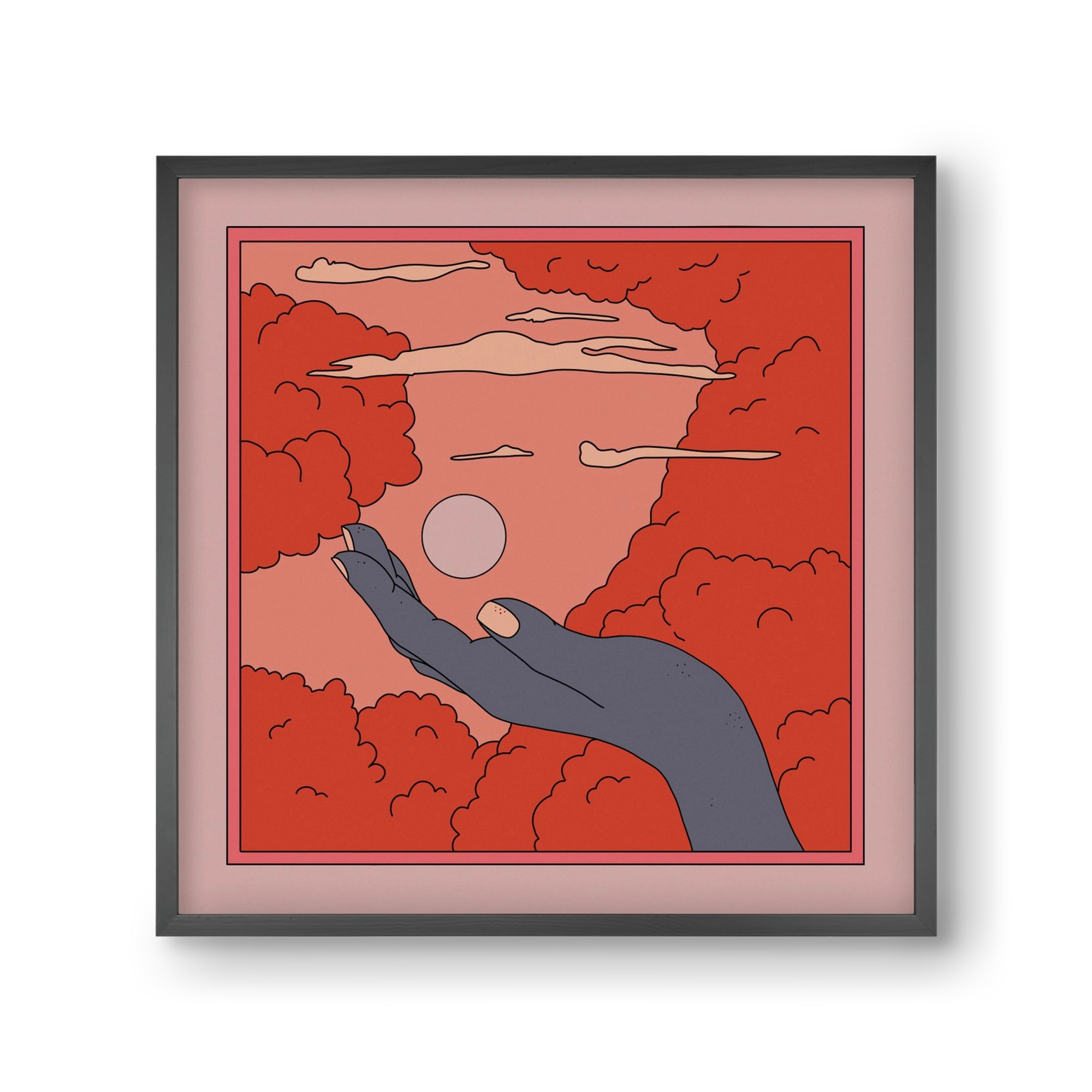 SVET, 30x30 cm (30x30 cm), Fekete keret