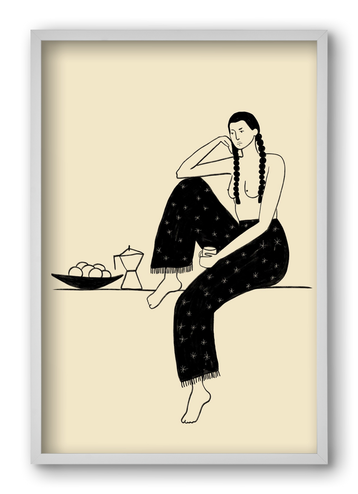 Morning, 40x60 cm (40x60 cm), Fehér keret