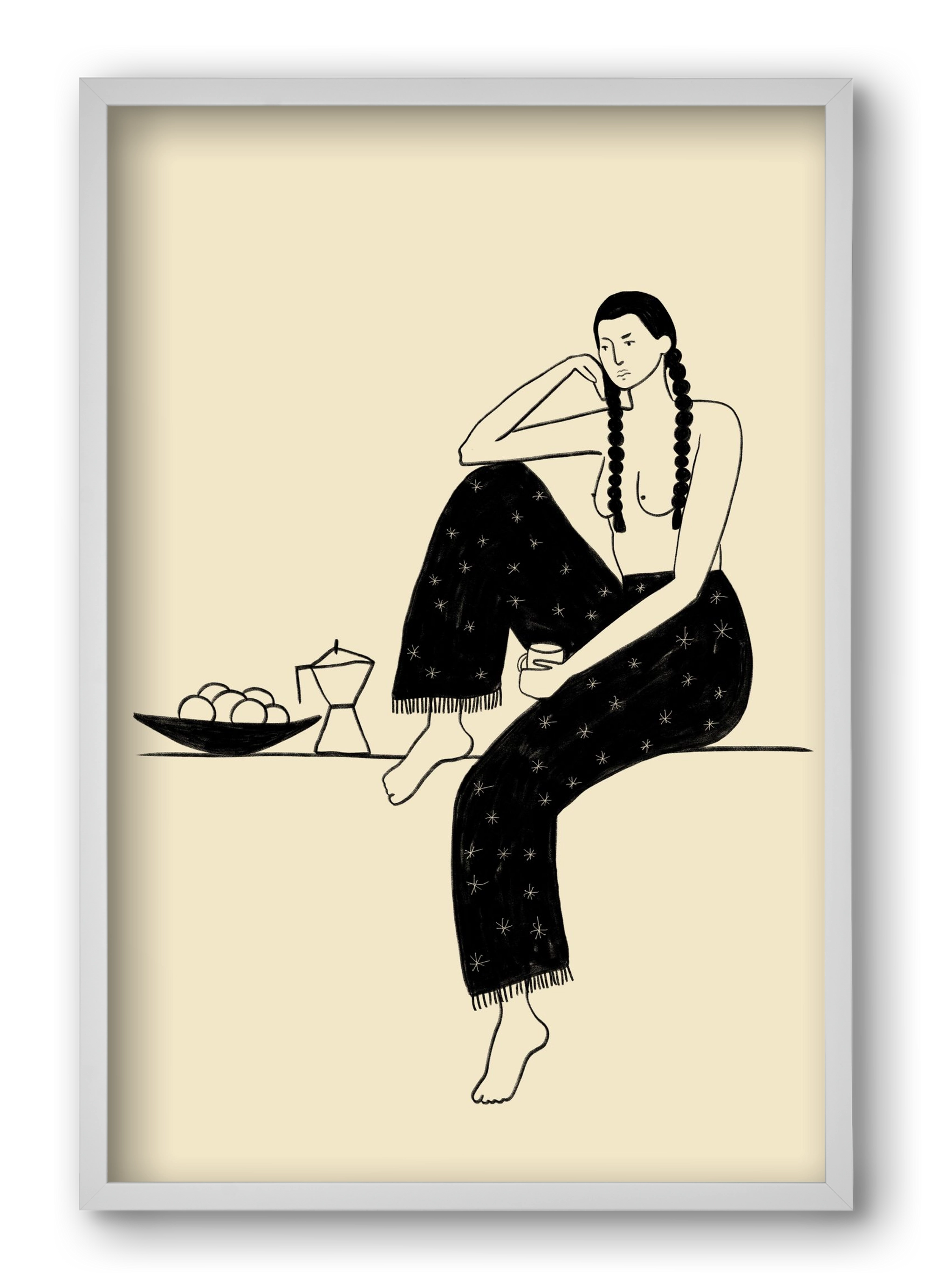 Morning, 40x60 cm (40x60 cm), Fehér keret