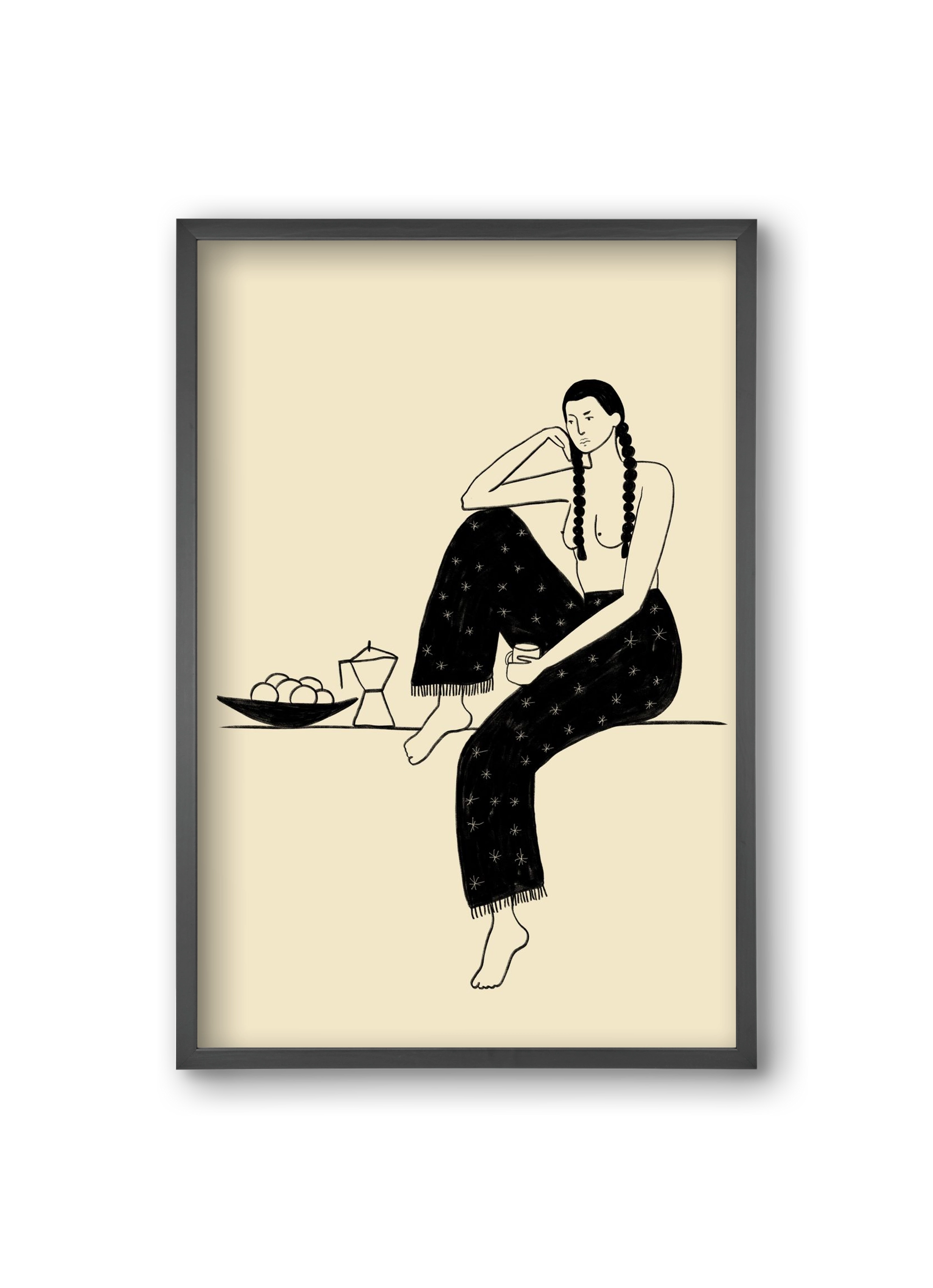 Morning, 20x30 cm (20x30 cm), Fekete keret