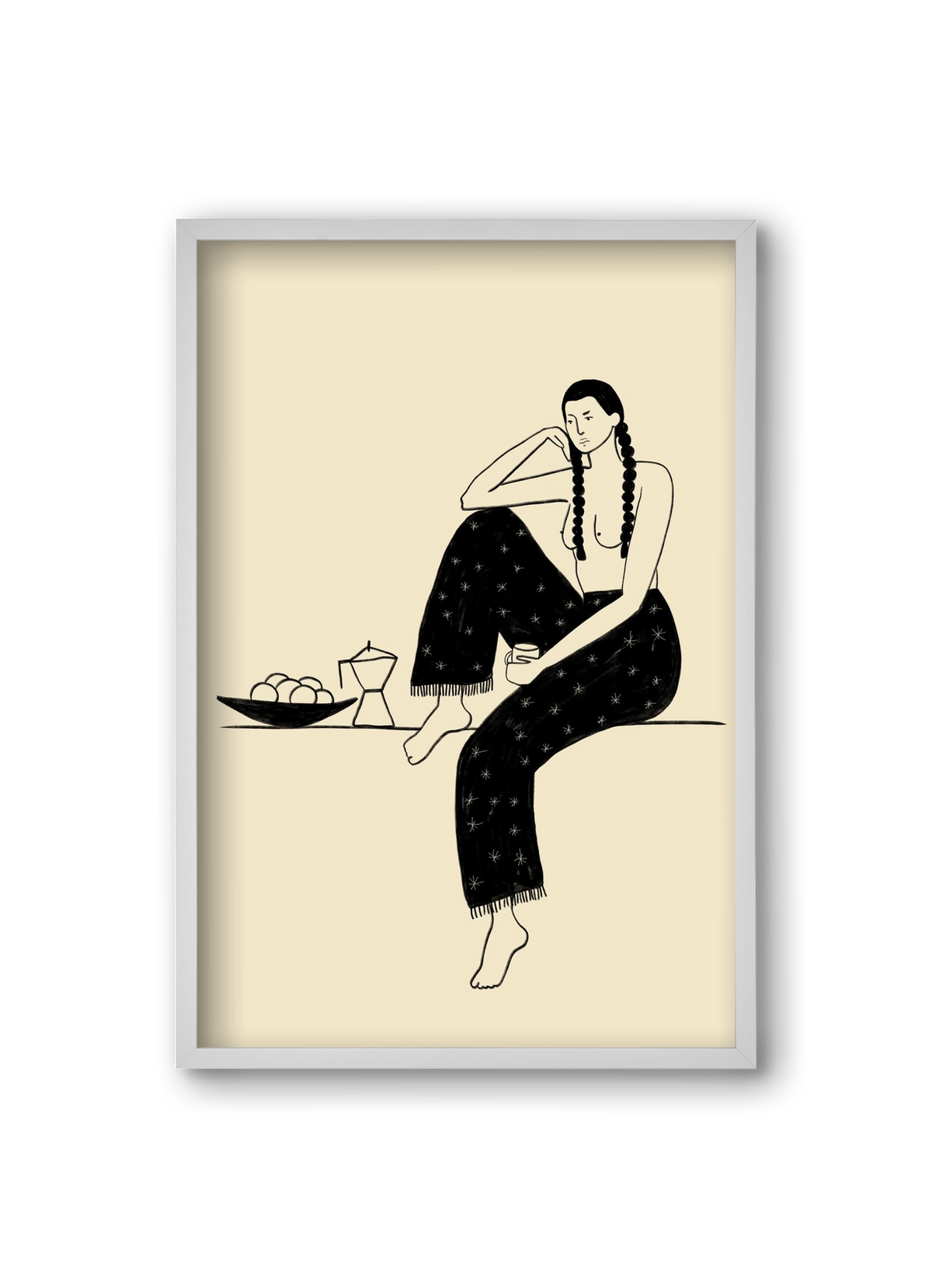 Morning, 20x30 cm (20x30 cm), Fehér keret