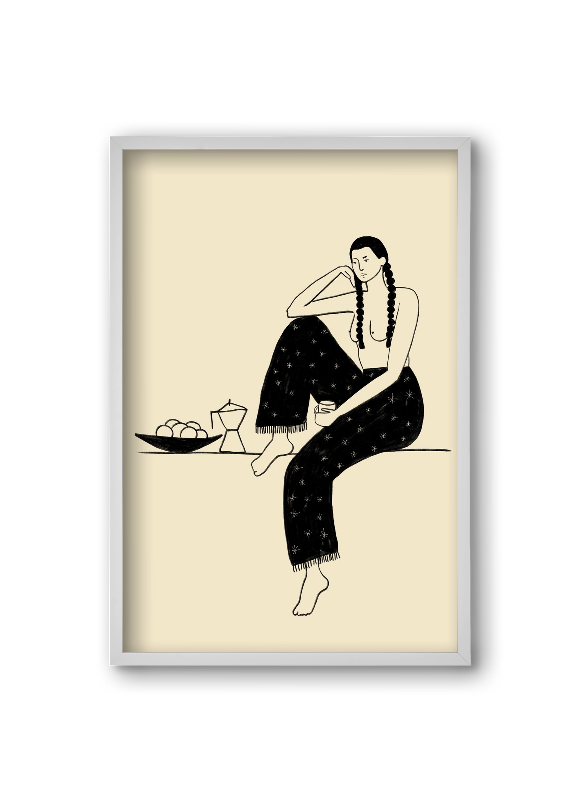 Morning, 20x30 cm (20x30 cm), Fehér keret