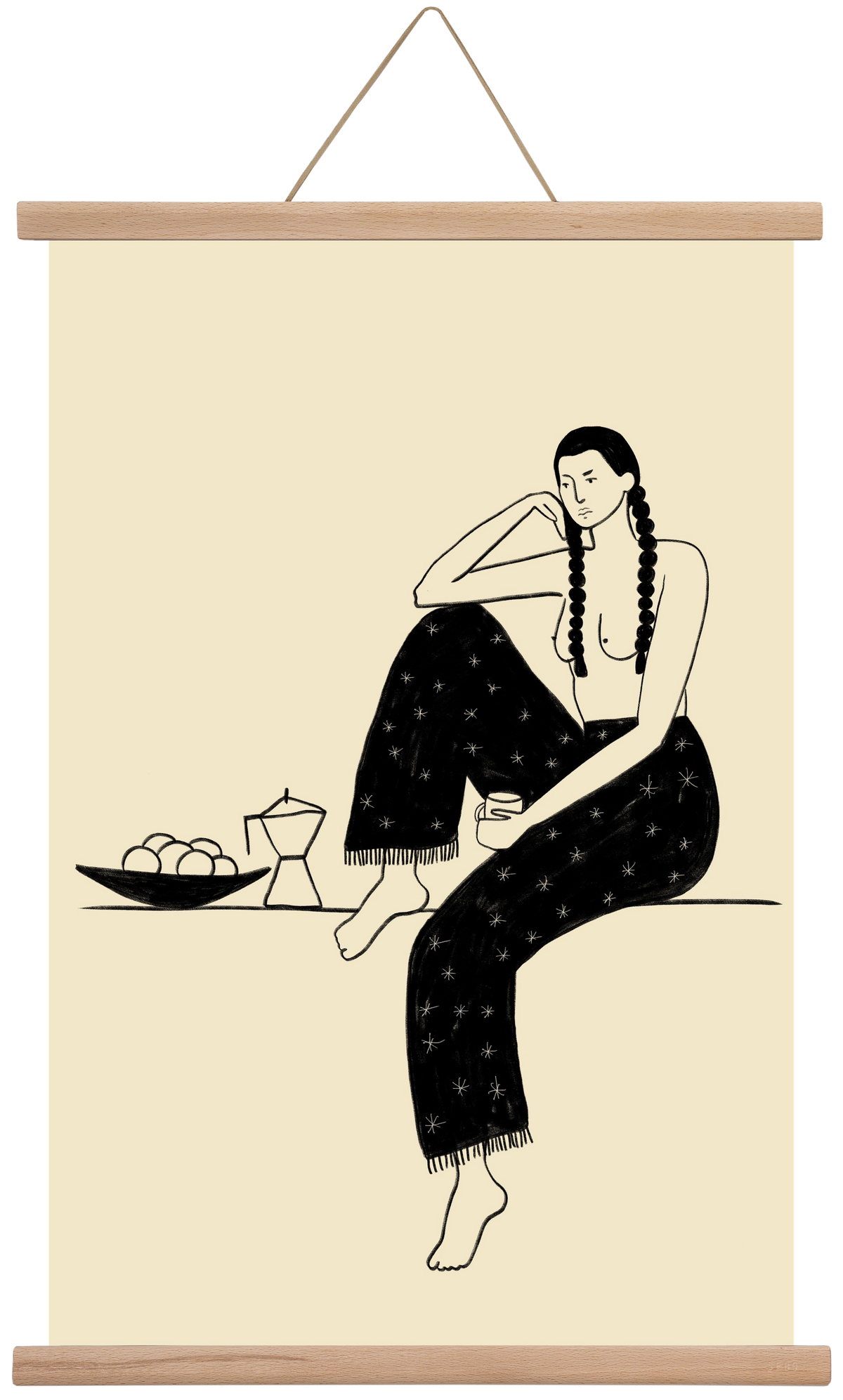 Morning, 40x60 cm (40x60 cm), Tölgy akasztó