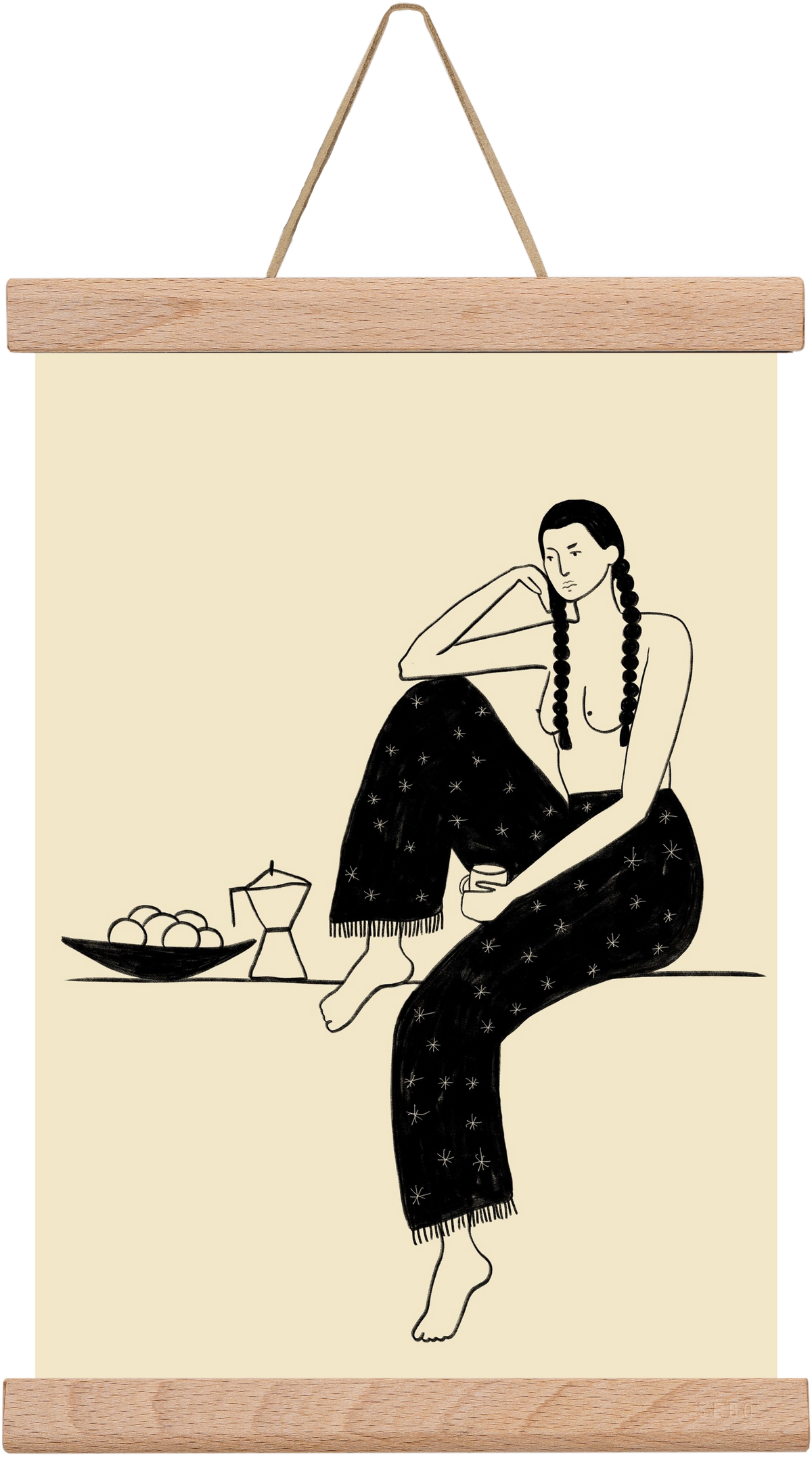 Morning, 20x30 cm (20x30 cm), Tölgy akasztó