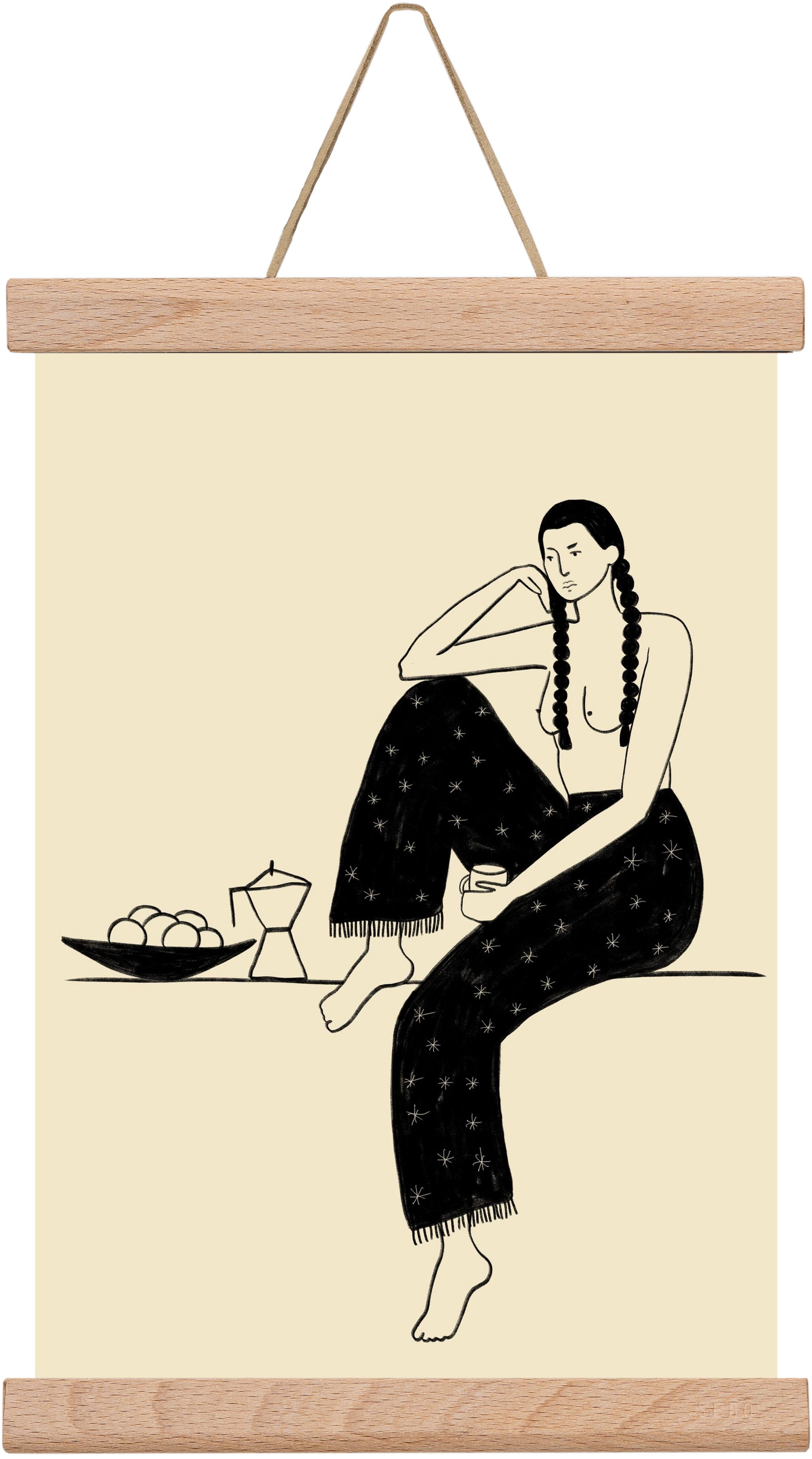 Morning, 20x30 cm (20x30 cm), Tölgy akasztó