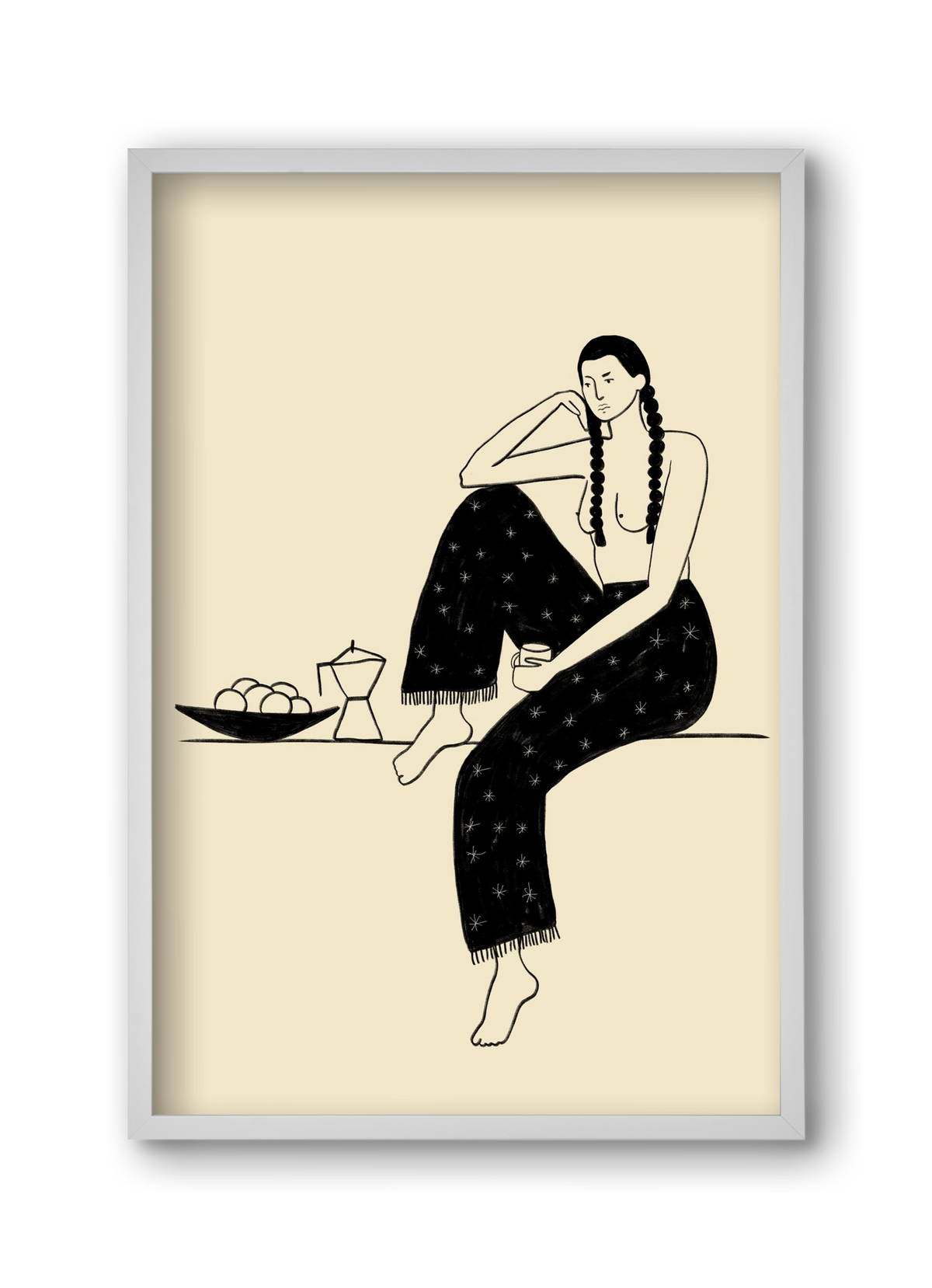 Morning, 30x45 cm (30x45 cm), Fehér keret