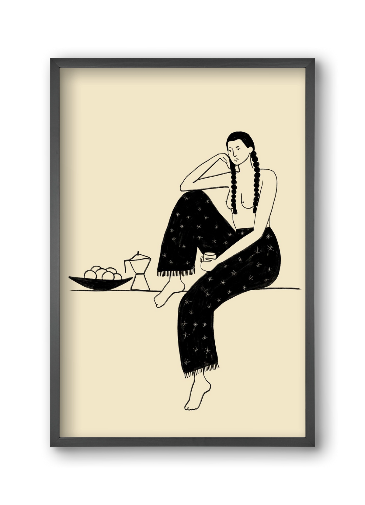 Morning, 30x45 cm (30x45 cm), Fekete keret