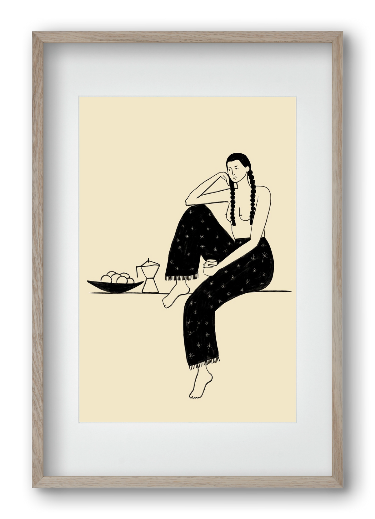 Morning, 40x60 cm (30x45 cm), Tölgy keret, paszpartuval