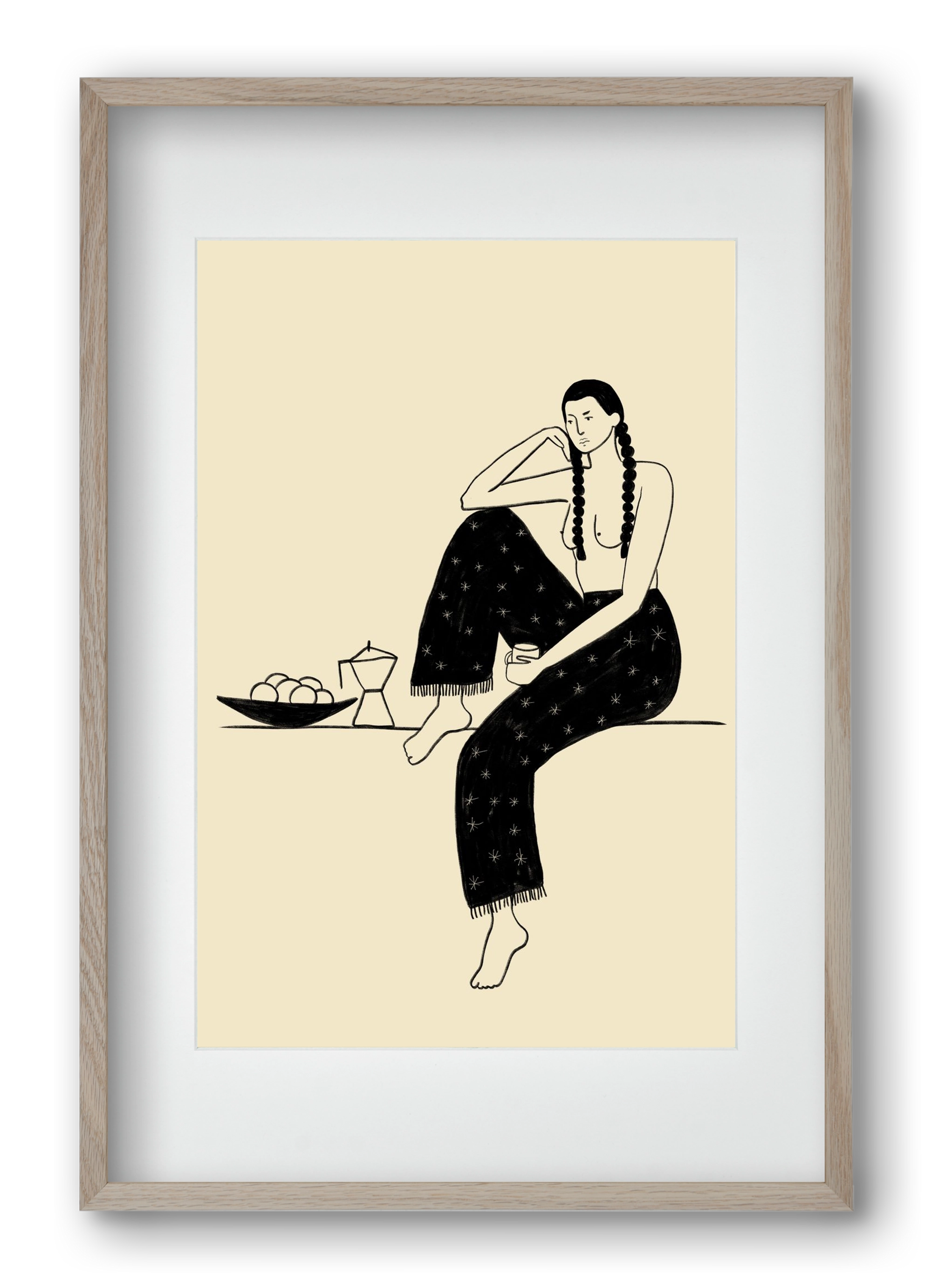 Morning, 40x60 cm (30x45 cm), Tölgy keret, paszpartuval