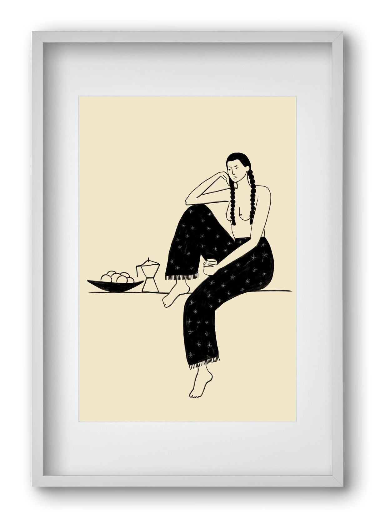 Morning, 40x60 cm (30x45 cm), Fehér keret, paszpartuval