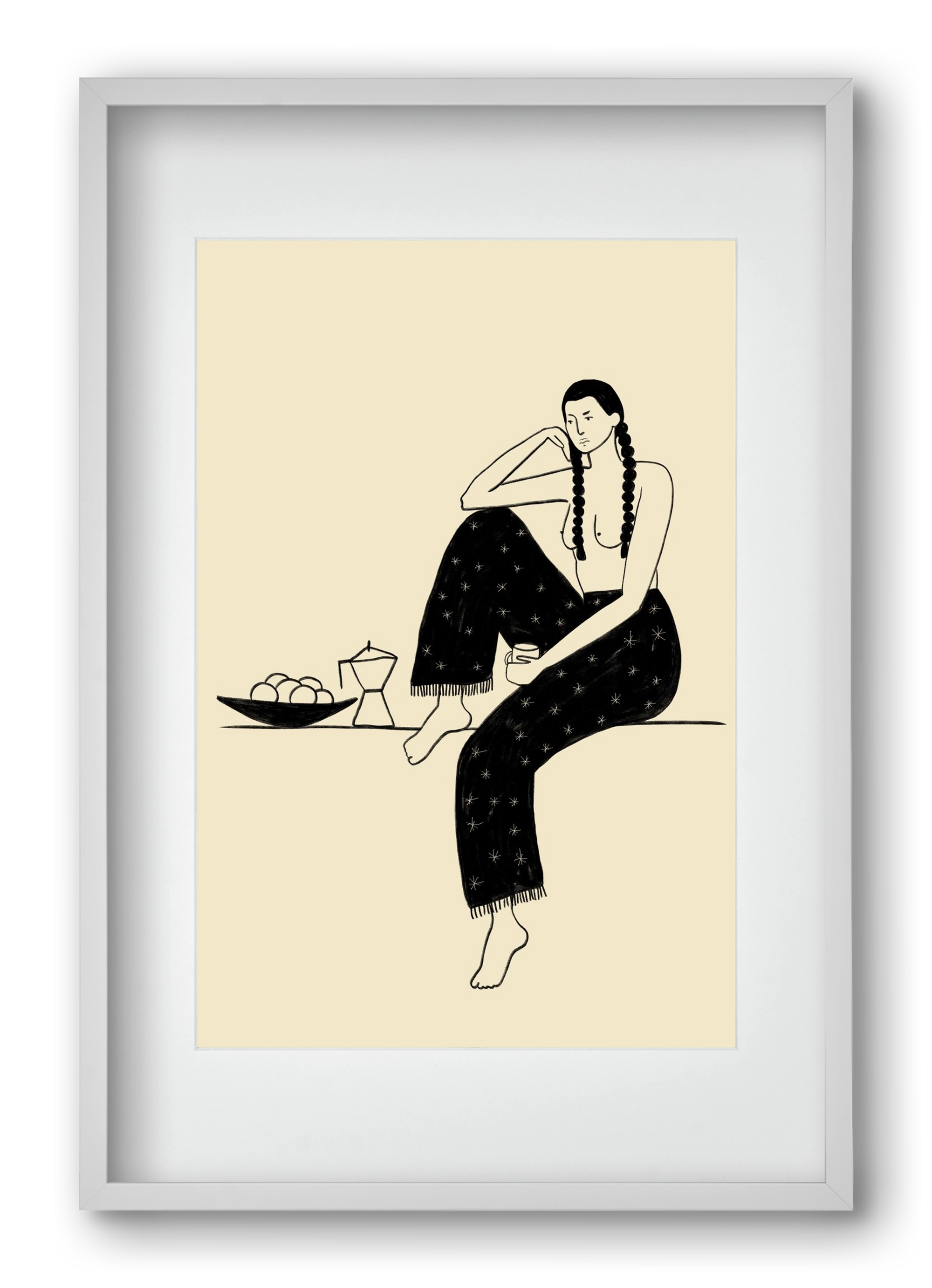 Morning, 40x60 cm (30x45 cm), Fehér keret, paszpartuval