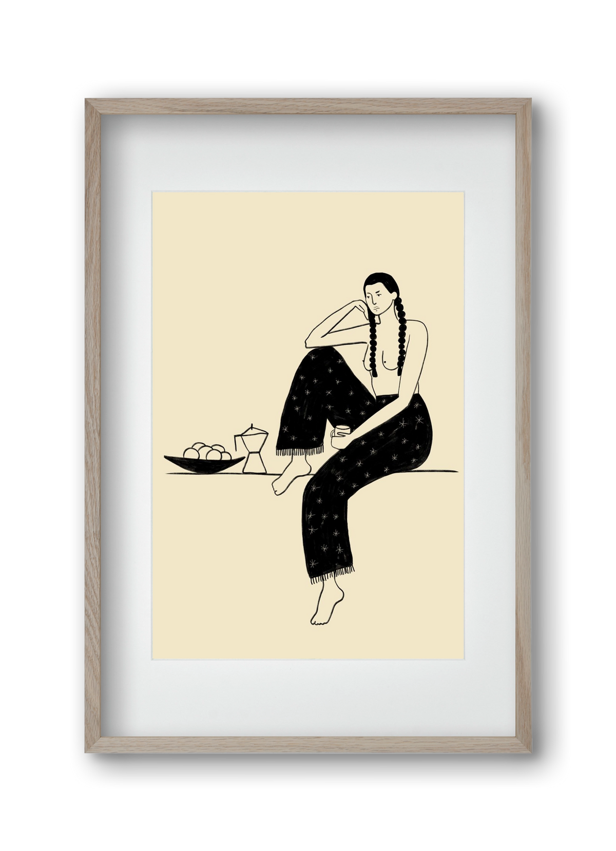 Morning, 30x45 cm (20x30 cm), Tölgy keret, paszpartuval