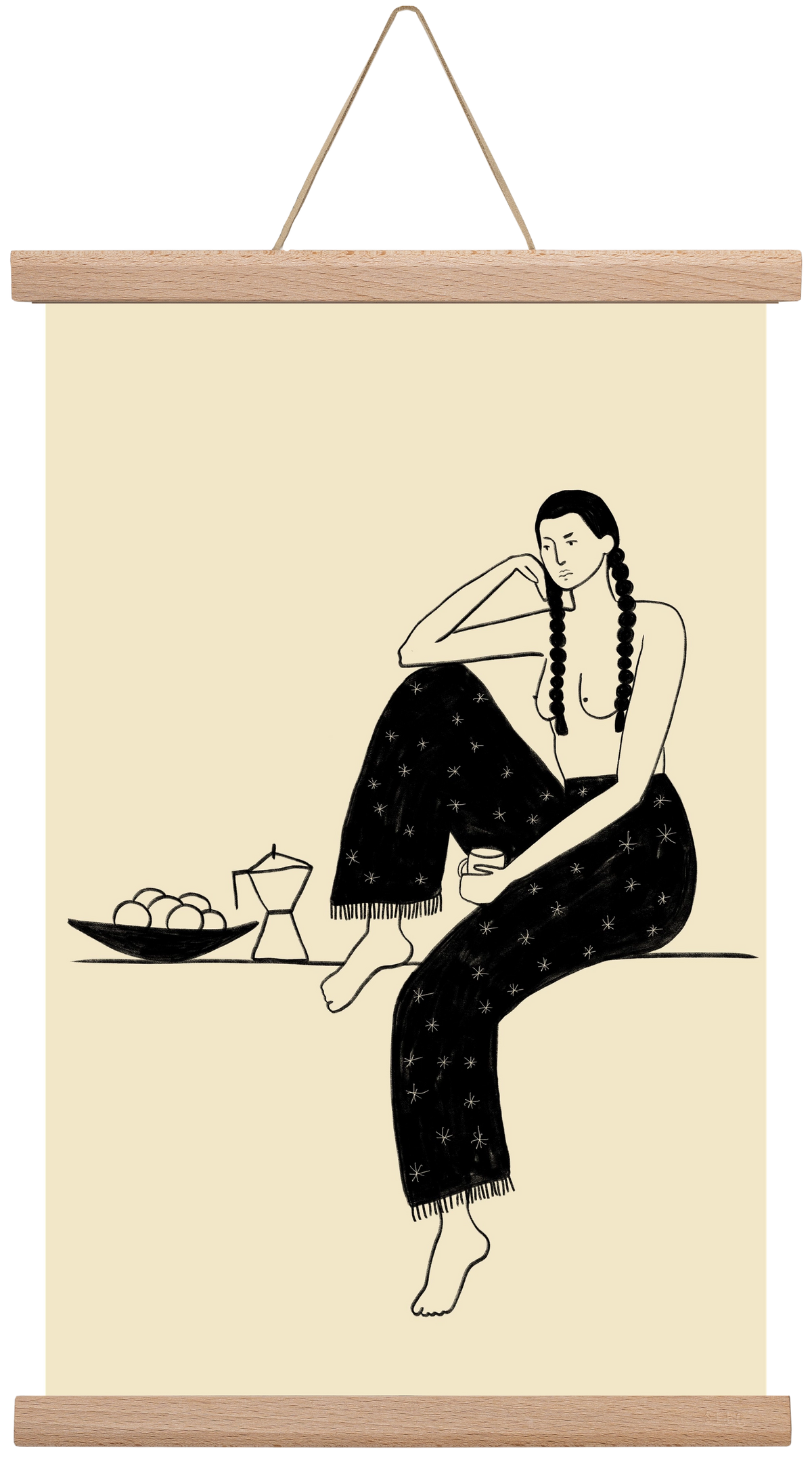 Morning, 30x45 cm (30x45 cm), Tölgy akasztó