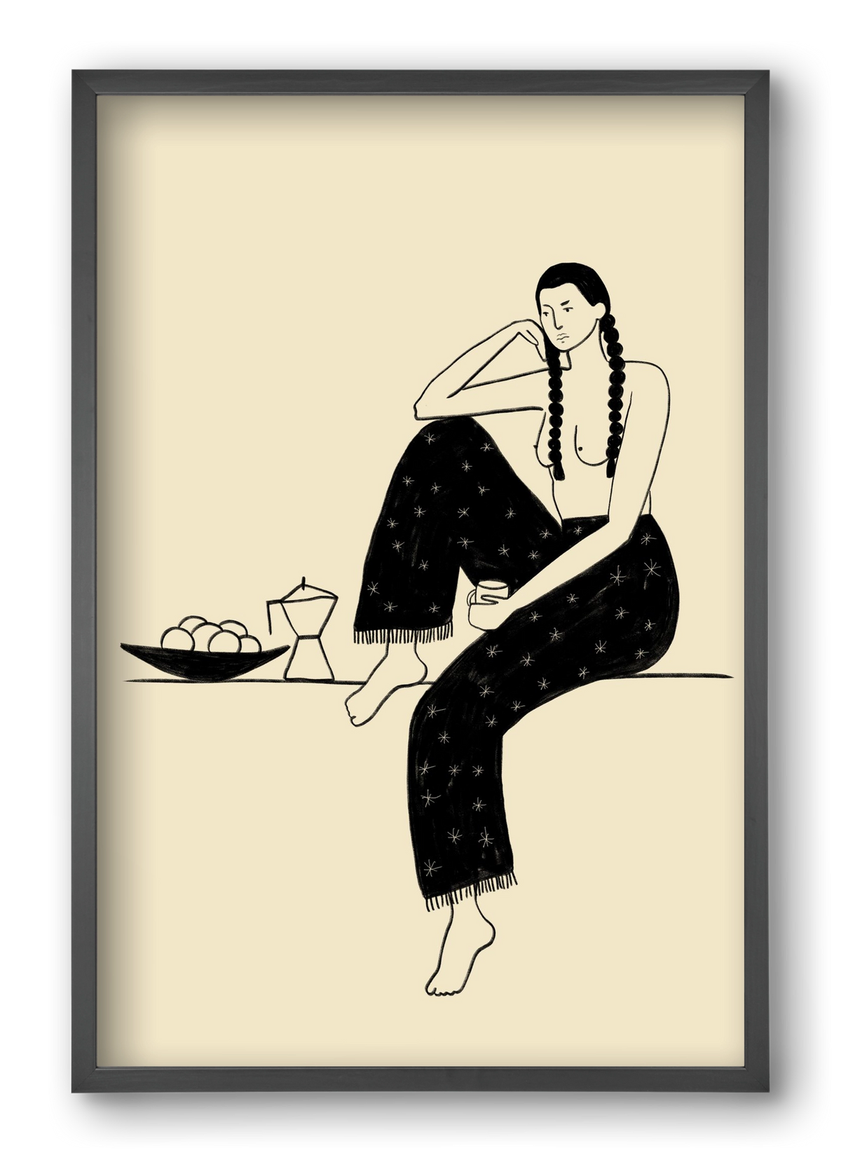 Morning, 40x60 cm (40x60 cm), Fekete keret