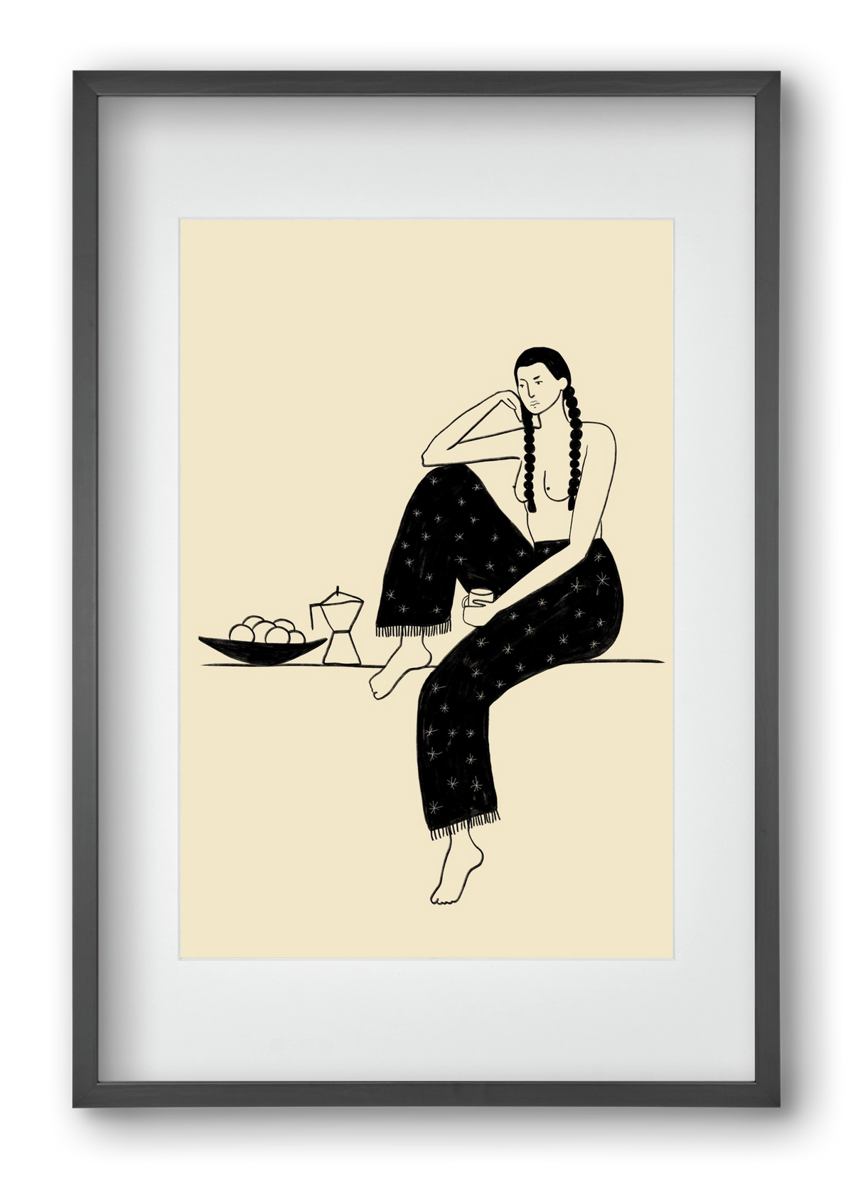 Morning, 40x60 cm (30x45 cm), Fekete keret, paszpartuval