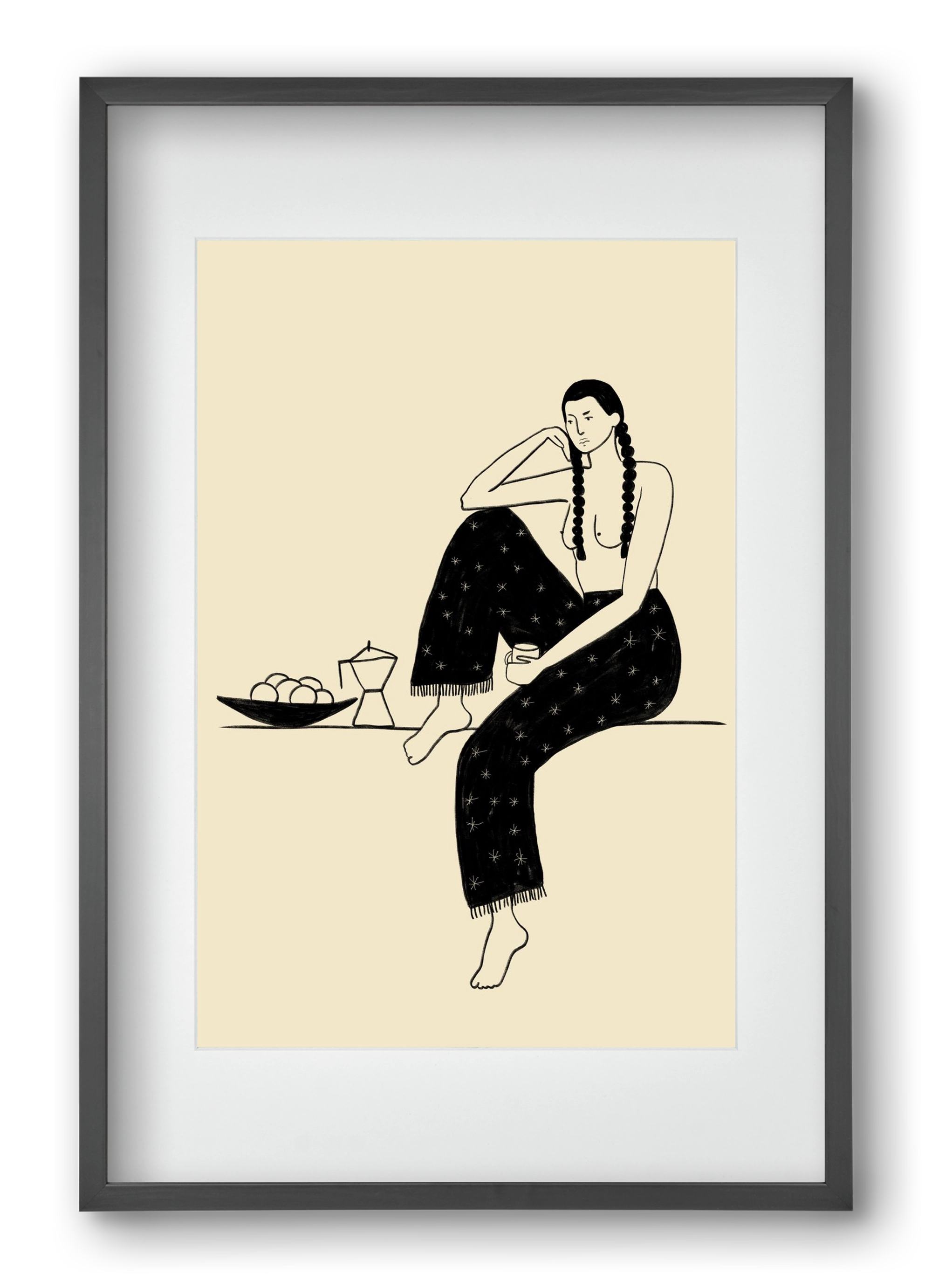 Morning, 40x60 cm (30x45 cm), Fekete keret, paszpartuval