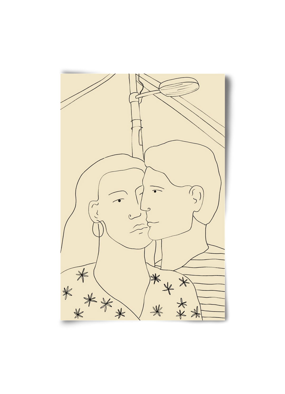 COUPLE IN LOVE UNDER A STREET SIGN, 20x30 cm, Keret nélkül