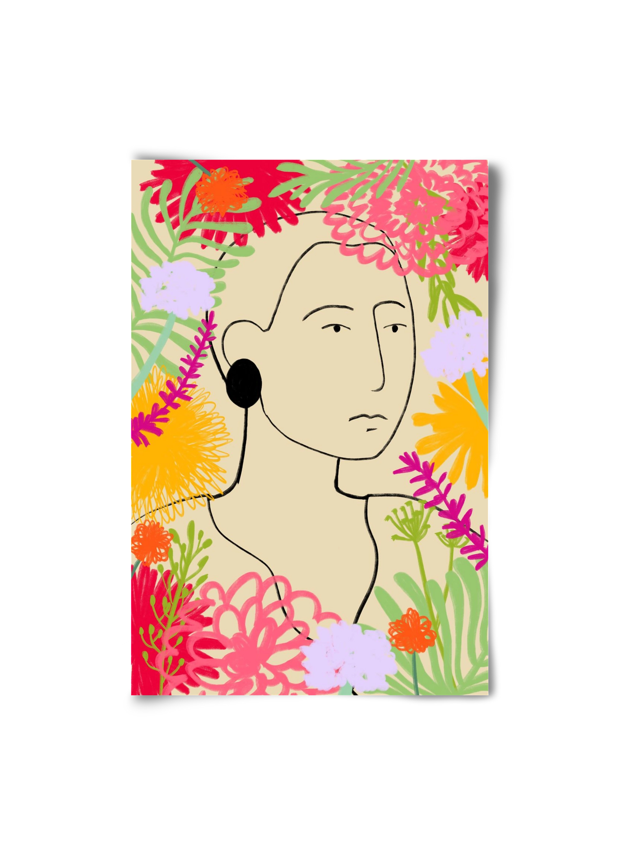 FLOWER WINDOW, 20x30 cm, Keret nélkül