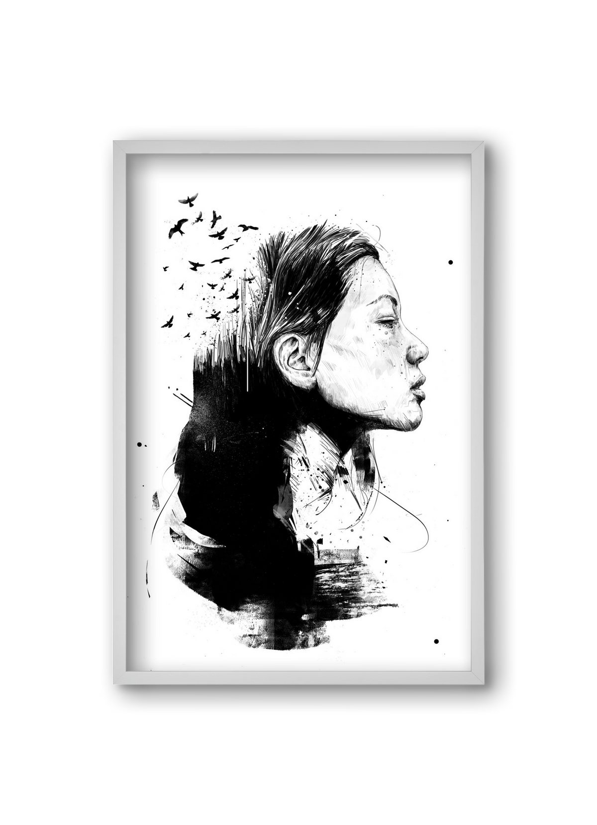 Open your mind, 20x30 cm (20x30 cm), Fehér keret