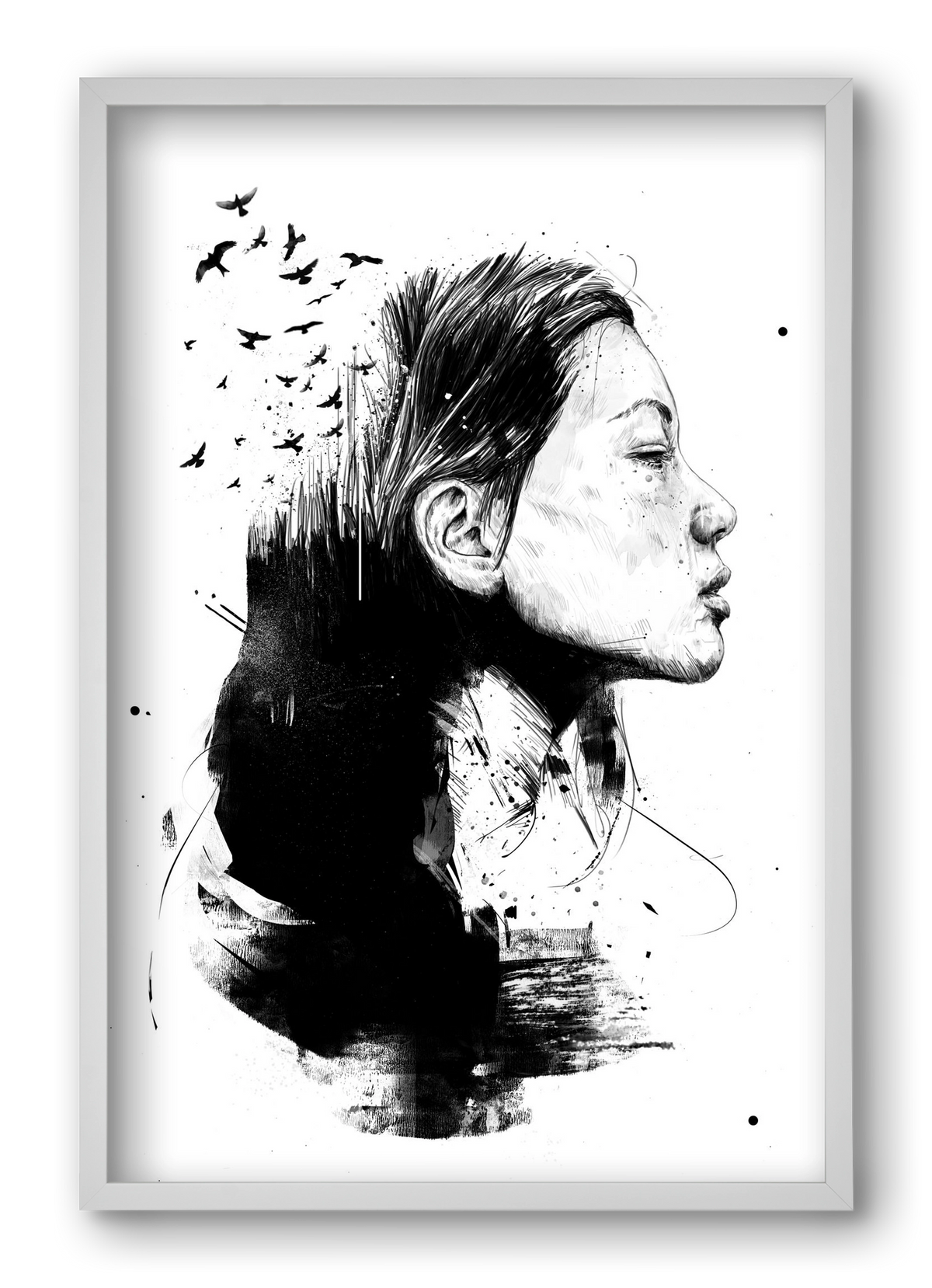 Open your mind, 40x60 cm (40x60 cm), Fehér keret