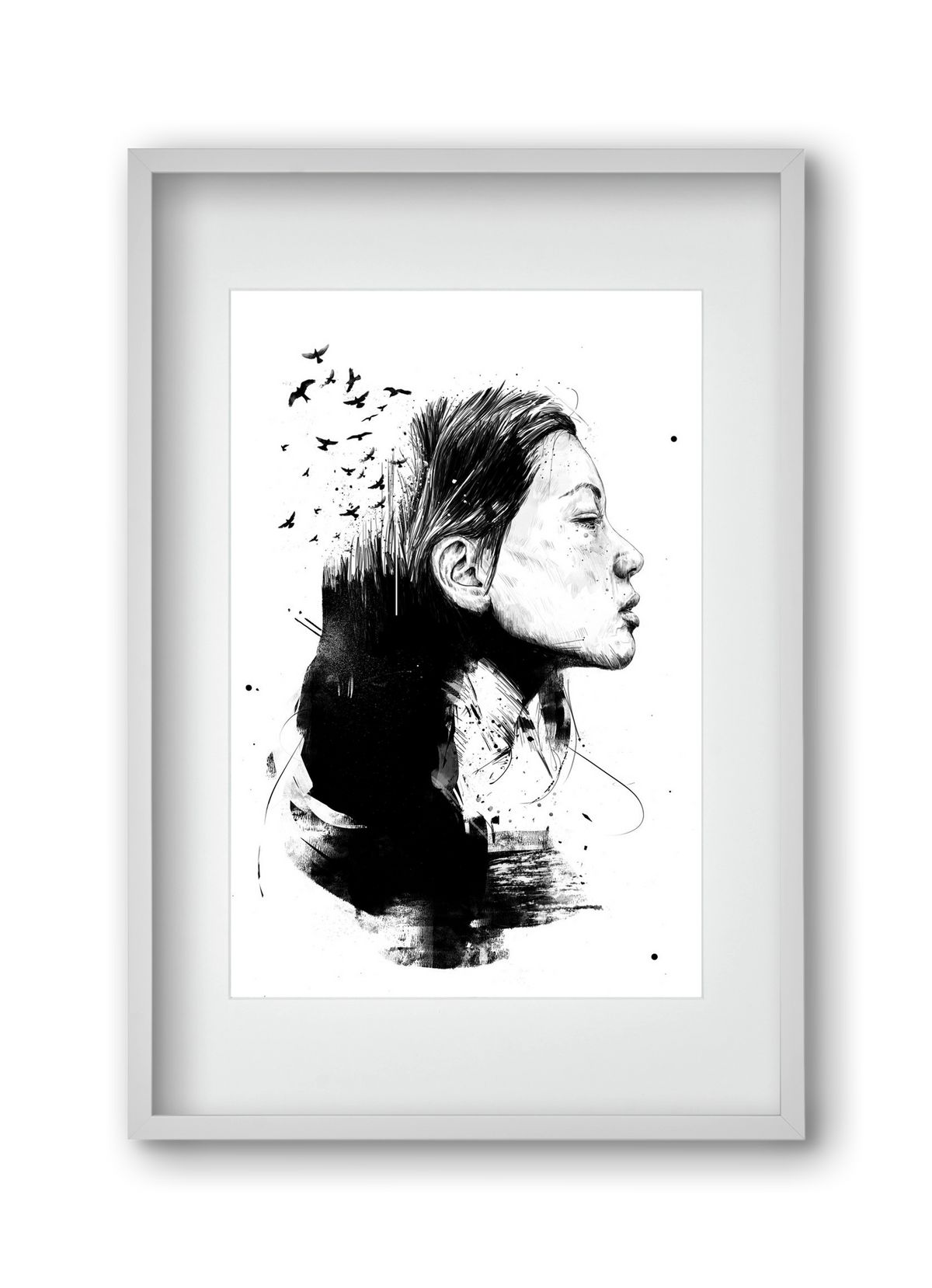 Open your mind, 30x45 cm (20x30 cm), Fehér keret, paszpartuval