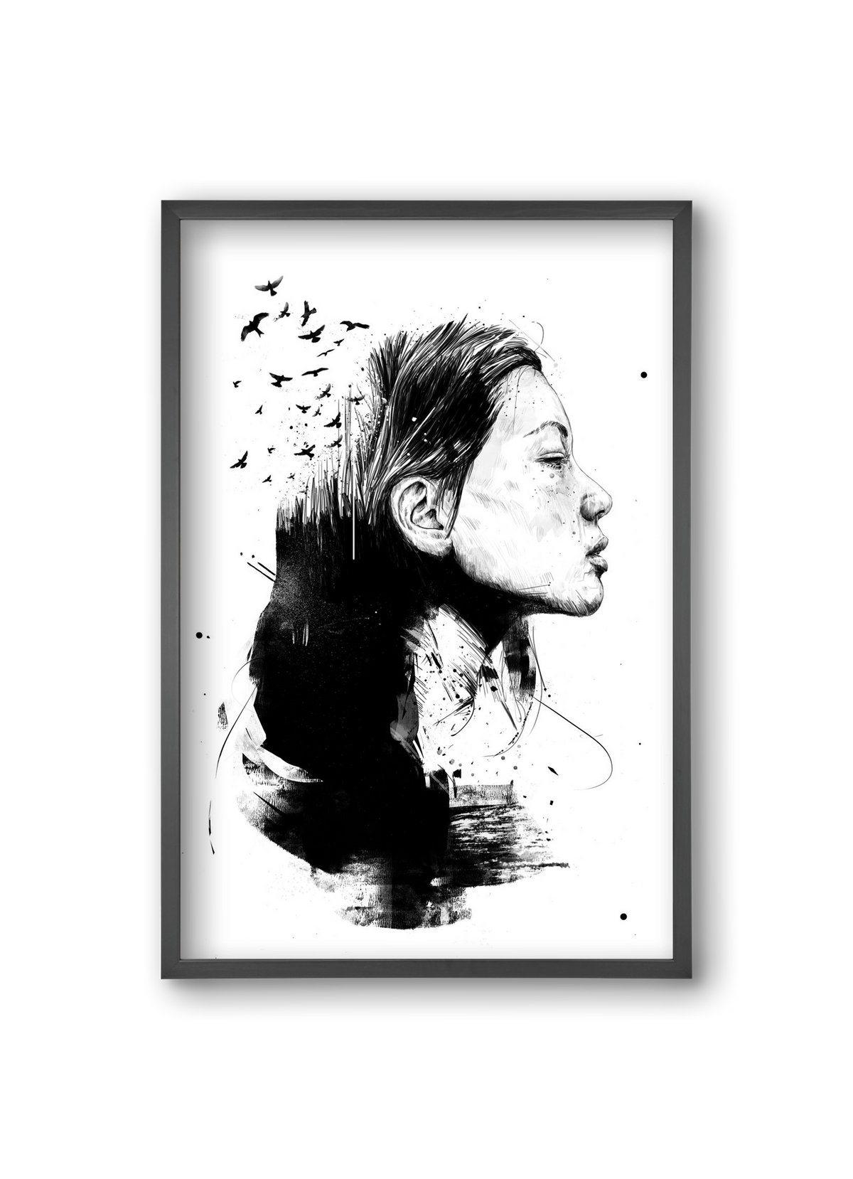 Open your mind, 20x30 cm (20x30 cm), Fekete keret