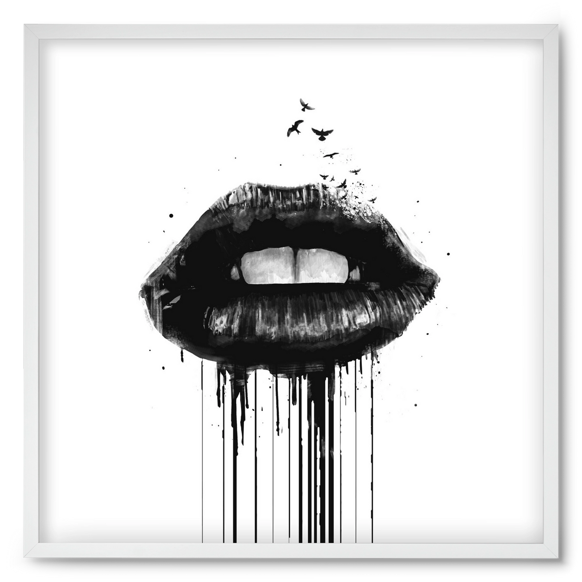 Dead love, 50x50 cm (50x50 cm), Fehér keret