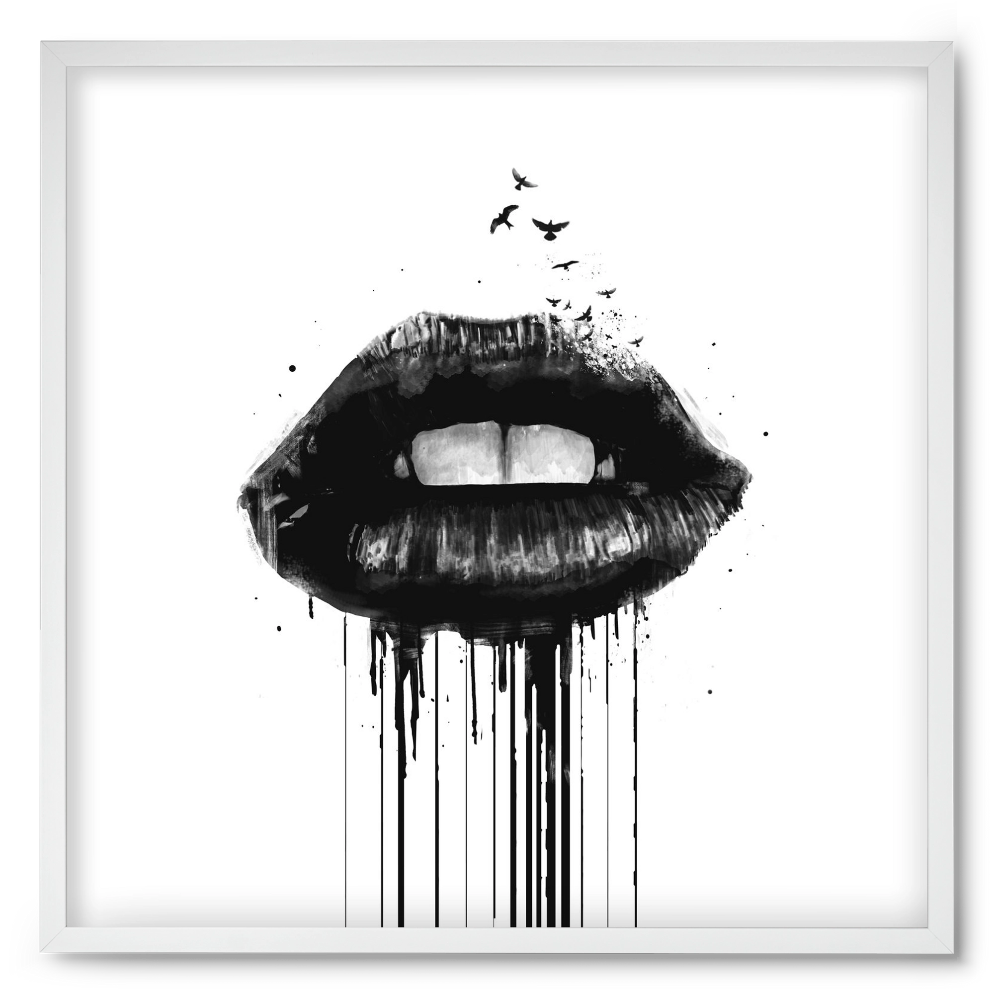 Dead love, 50x50 cm (50x50 cm), Fehér keret