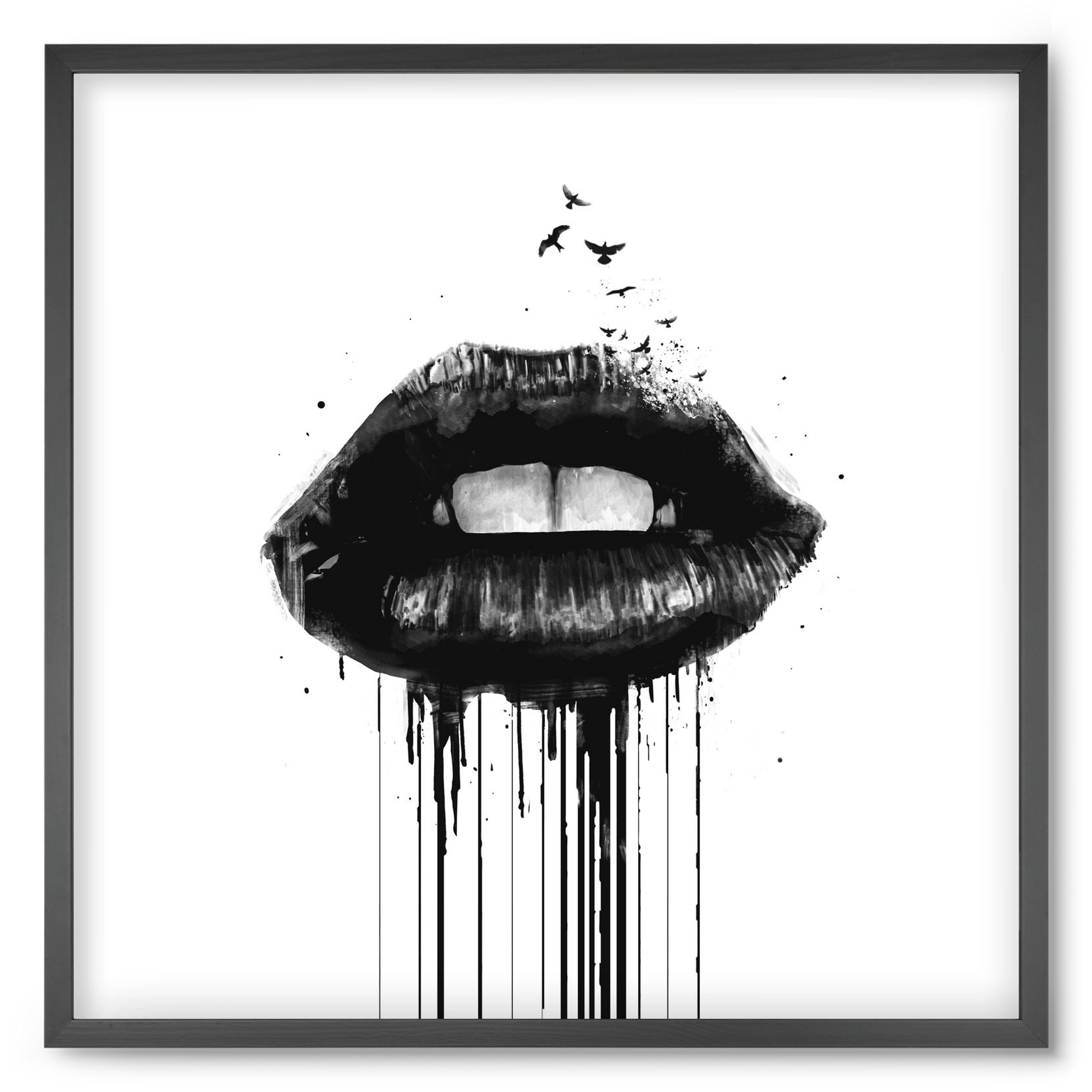 Dead love, 50x50 cm (50x50 cm), Fekete keret