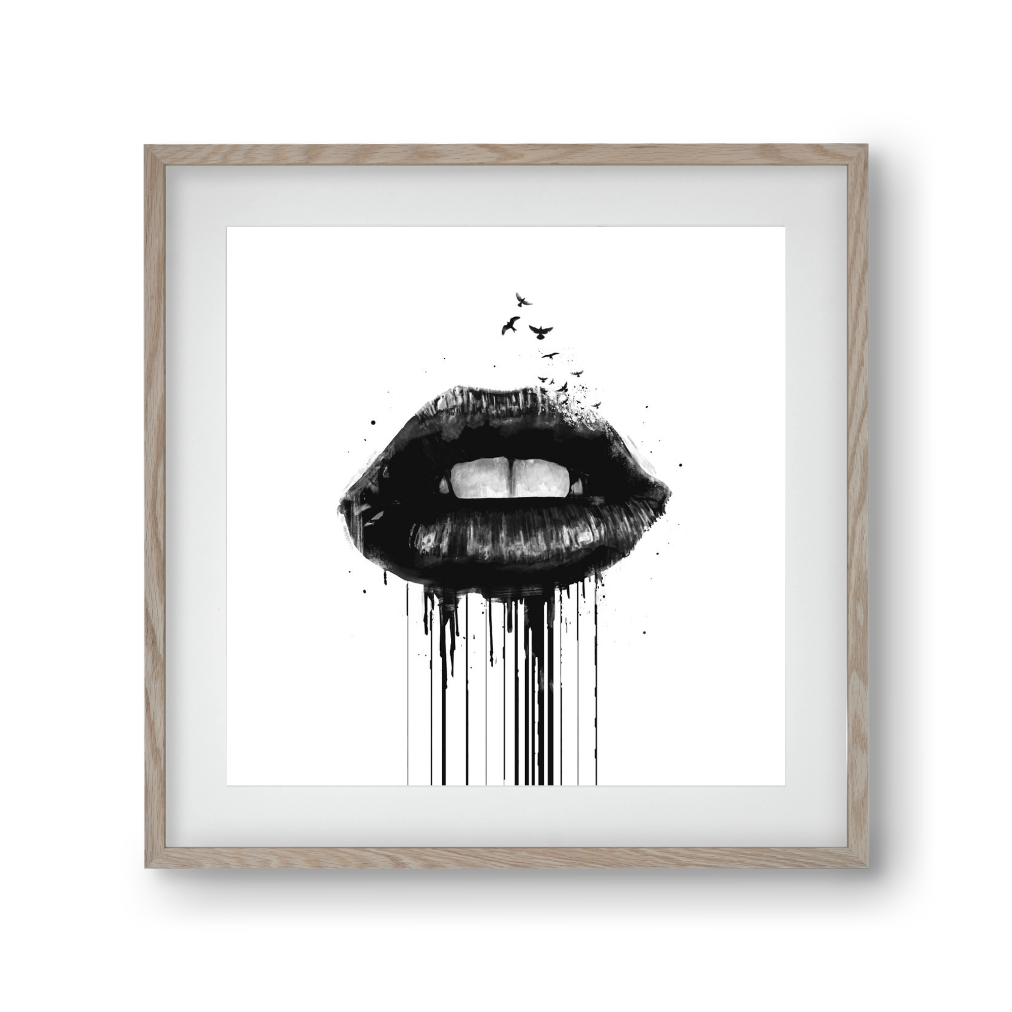 Dead love, 30x30 cm (20x20 cm), Tölgy keret, paszpartuval