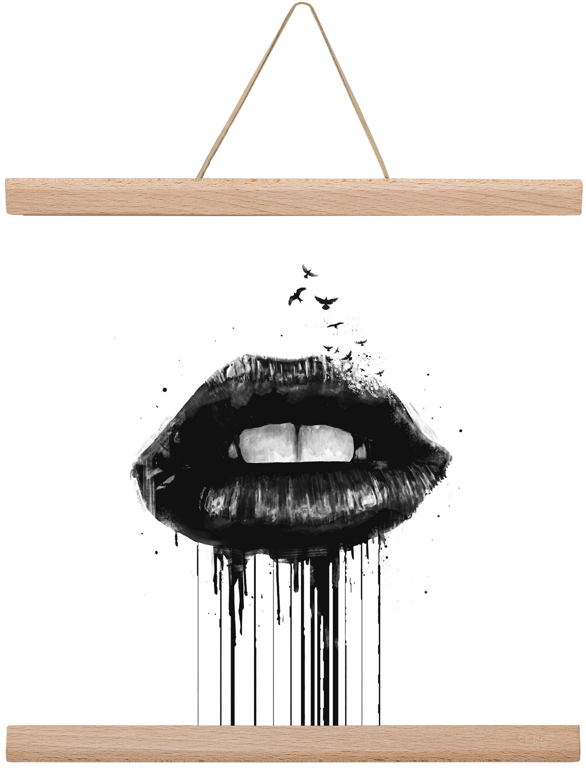 Dead love, 30x30 cm (30x30 cm), Tölgy akasztó