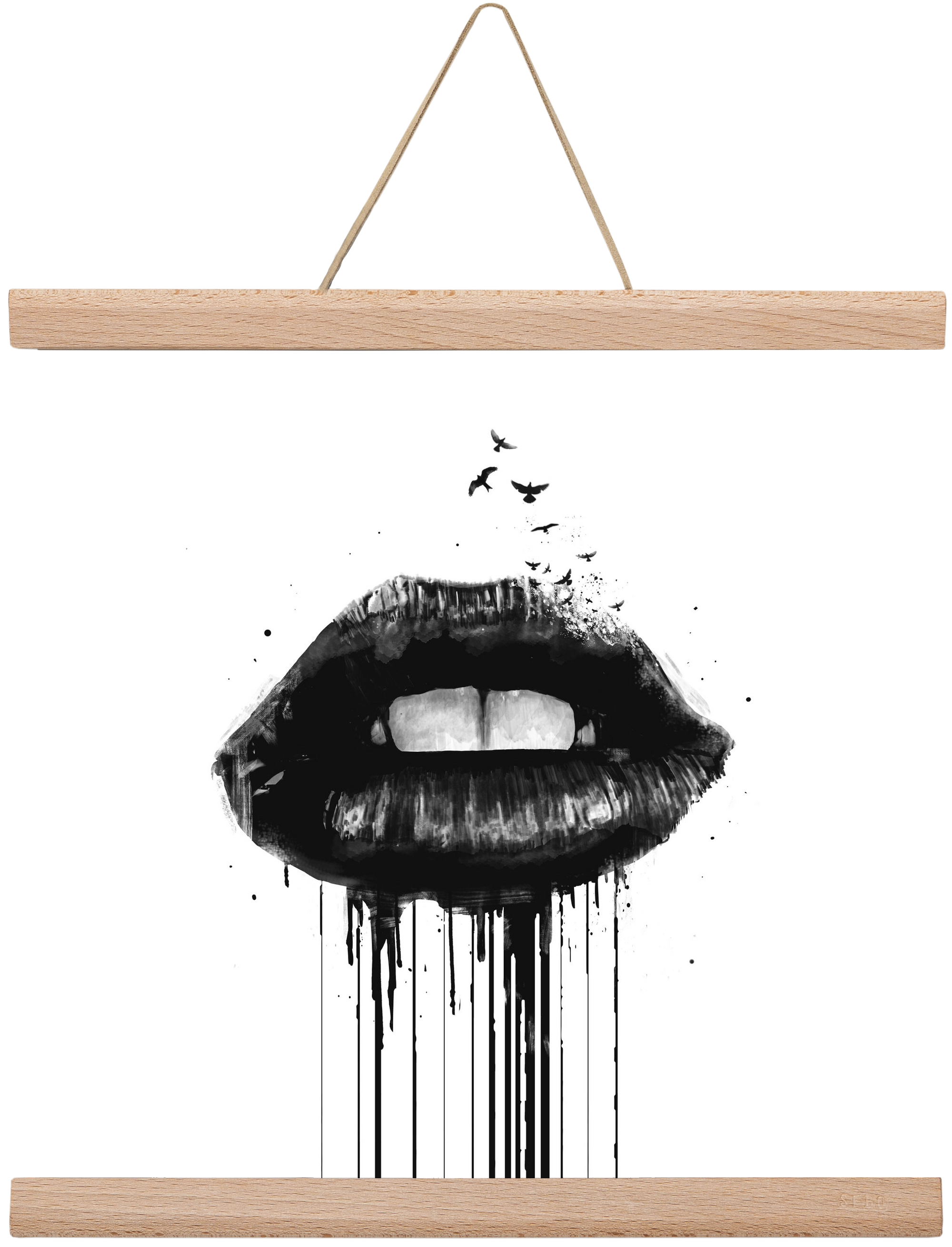 Dead love, 30x30 cm (30x30 cm), Tölgy akasztó